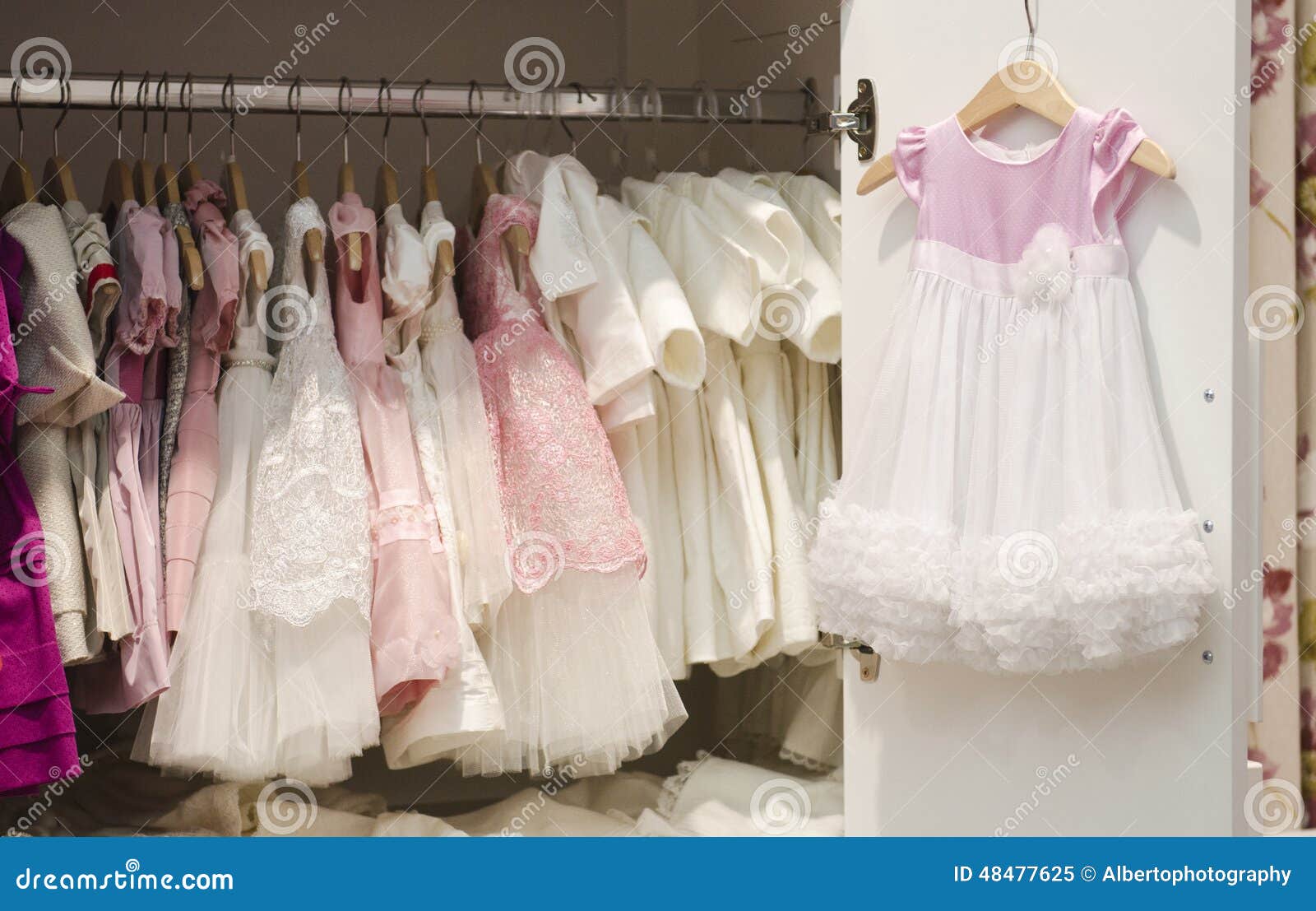 Children clothing store stock image. Image of green, cute - 48477625