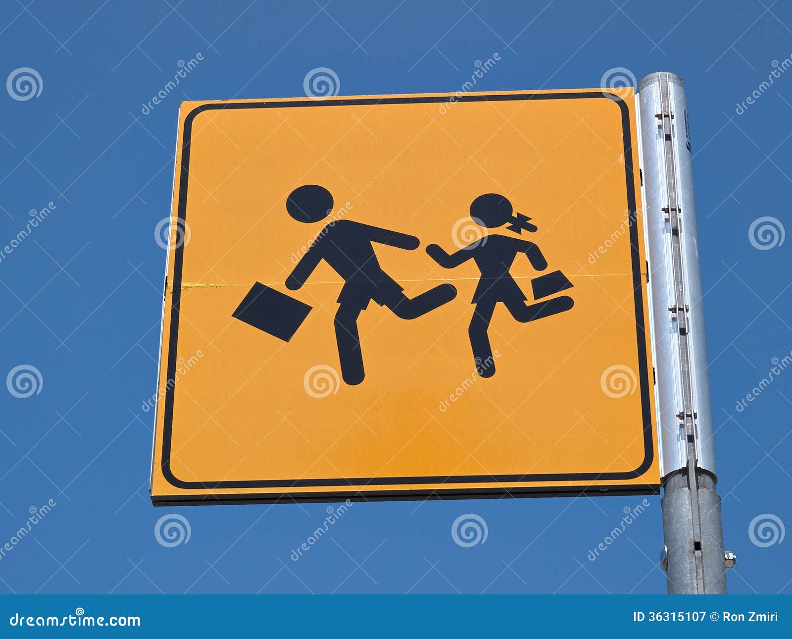 Children crossing road sign isolated Stock Photo - Alamy