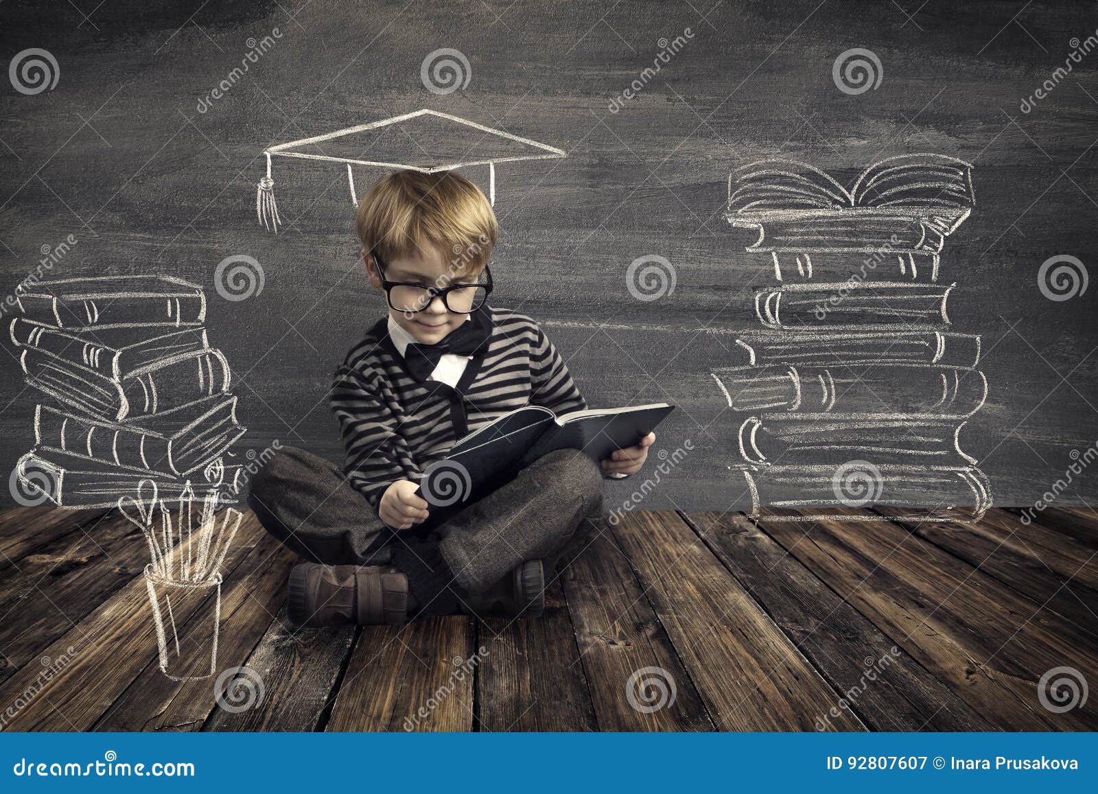 children education, kid read book, school boy reading books