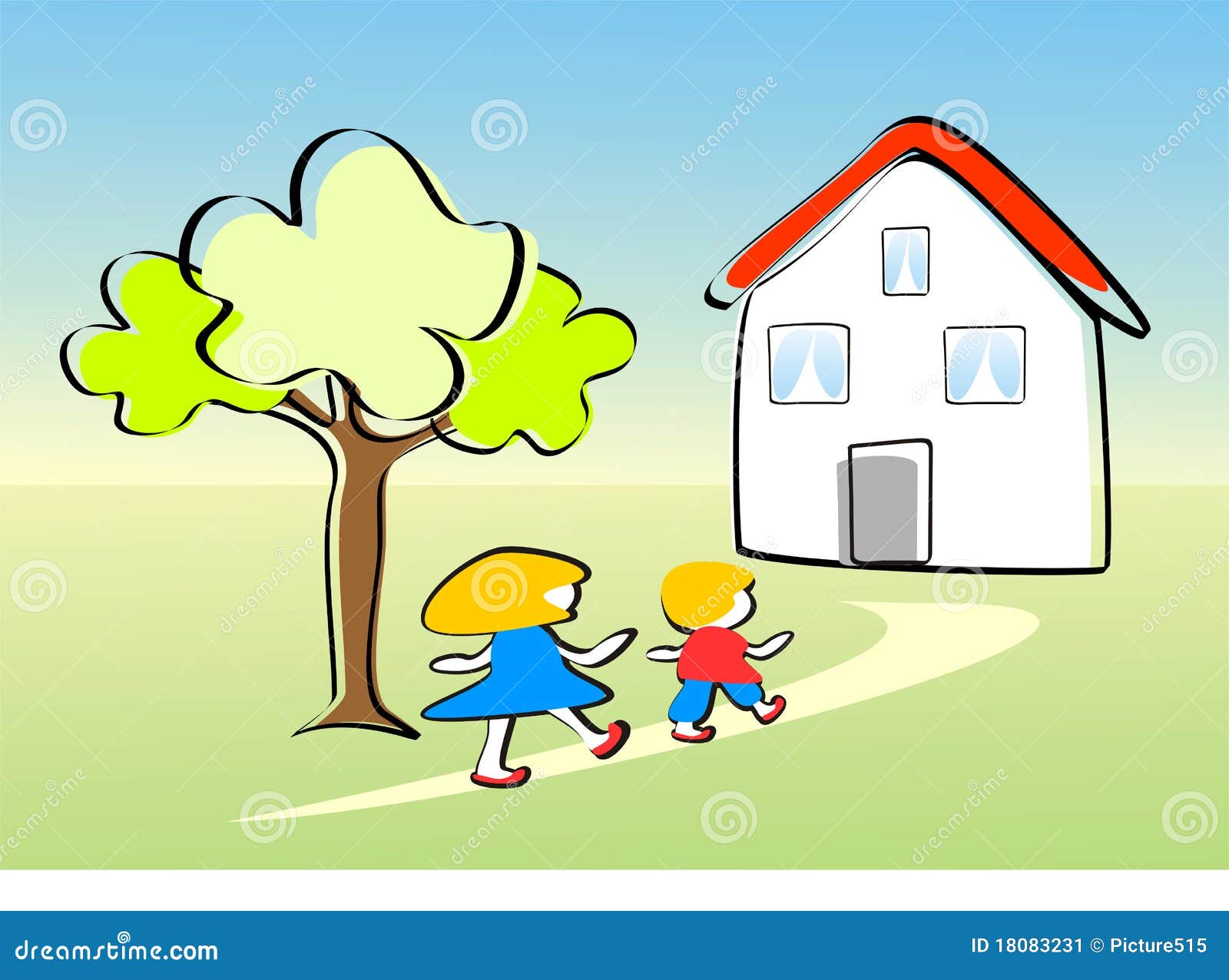 Children Go Home Happy Stock Illustrations 46 Children Go Home Happy Stock Illustrations Vectors Clipart Dreamstime
