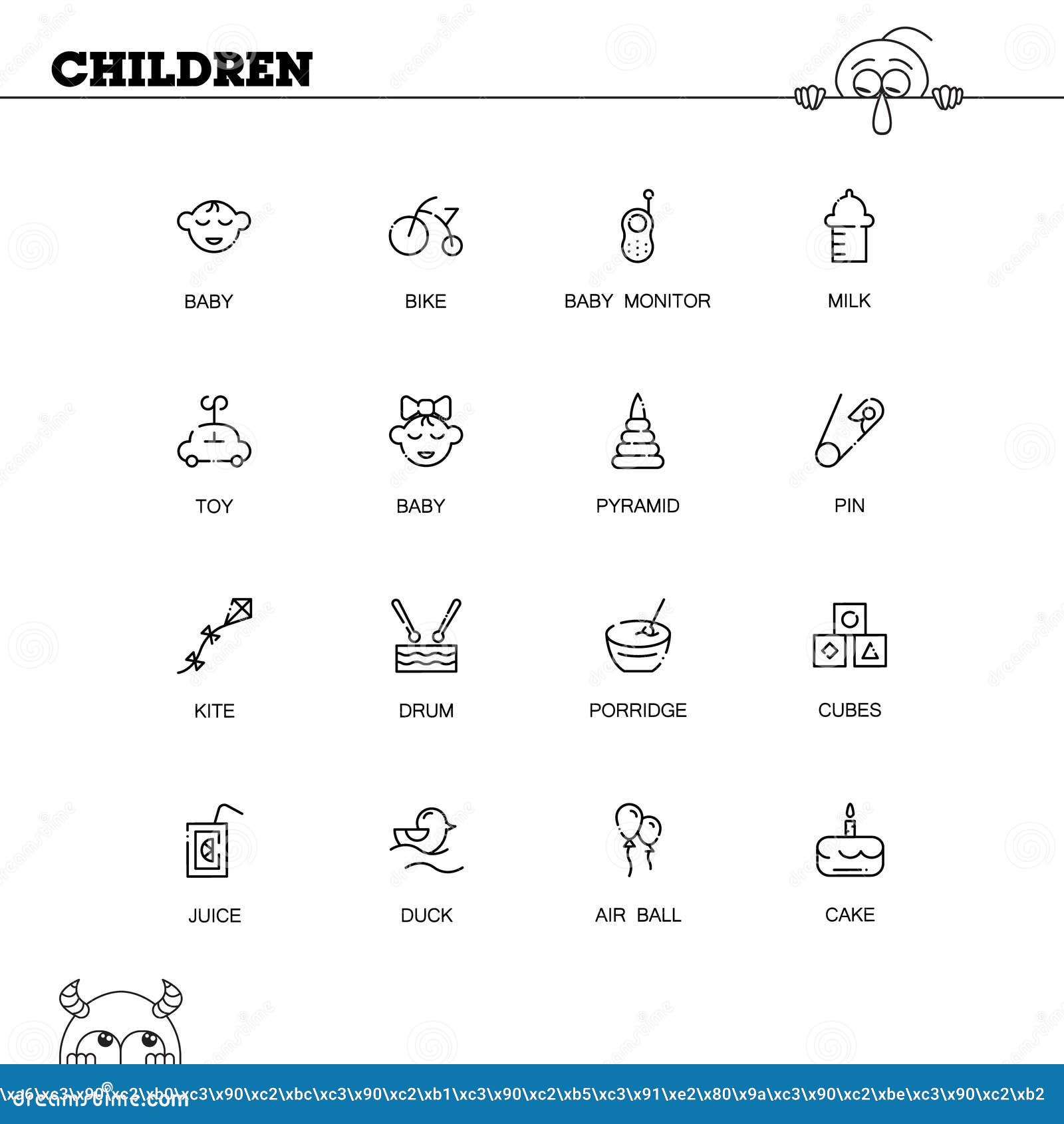 The app icon set has an unassigned child support The app icon set has an unassigned child support