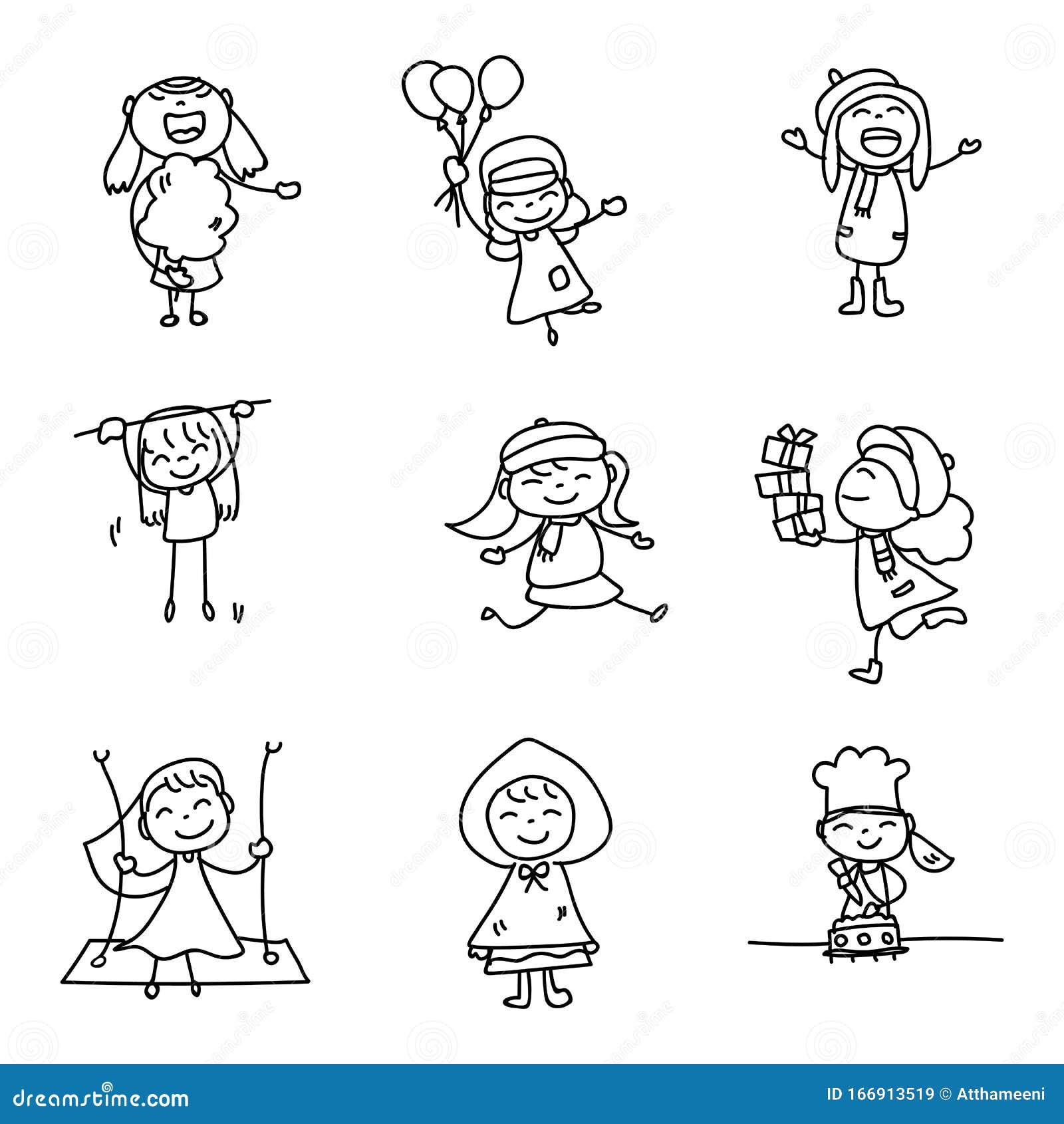 Kids Cartoon Line Drawing Stock Illustrations – 55,873 Kids Cartoon Line  Drawing Stock Illustrations, Vectors & Clipart - Dreamstime