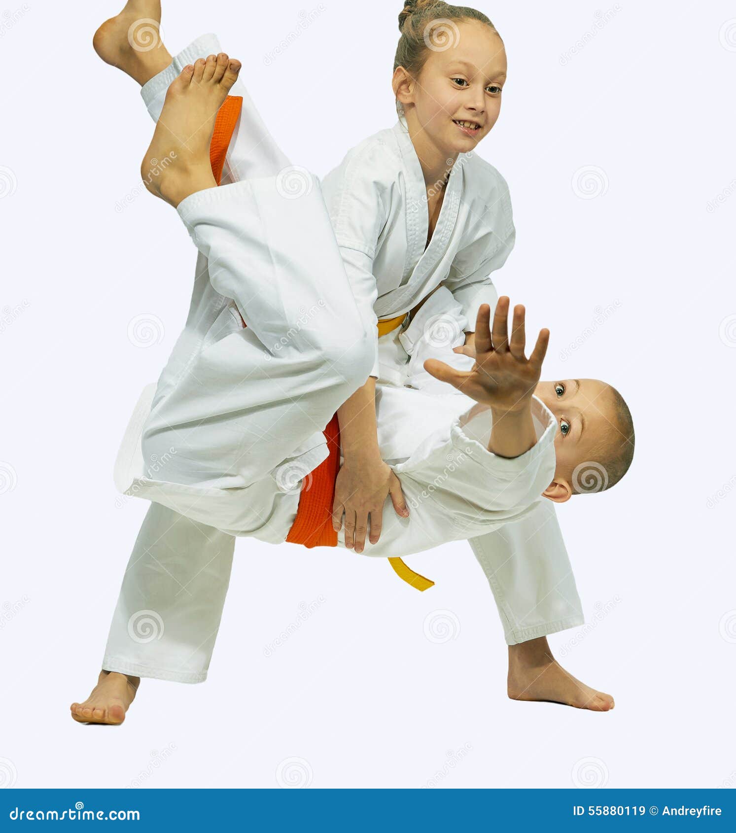 Children In Karategi Are Trained Judo Throws Stock Photo Image 55880119