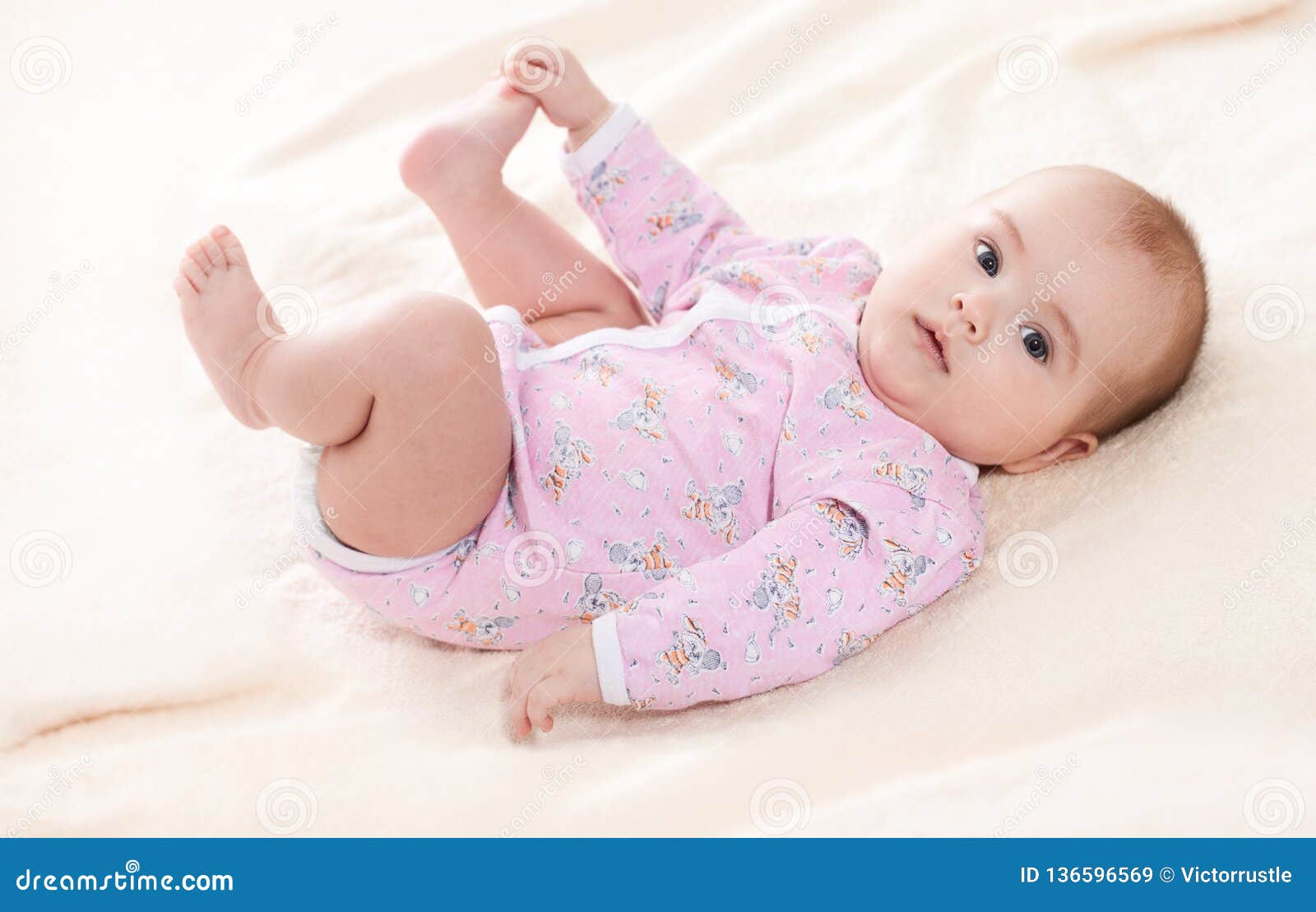 Children, People, Infancy and Age Concept - Beautiful Happy Baby ...