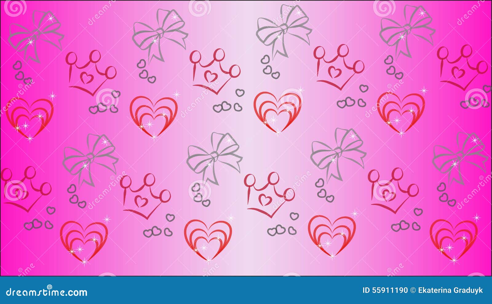 Children Pink Beautiful Background Stock Illustration - Illustration of