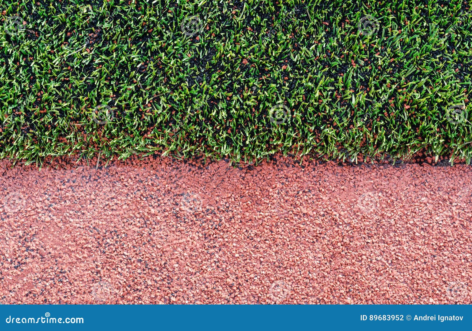 Children Playground Colored Rubber Floor Detail Stock Photo