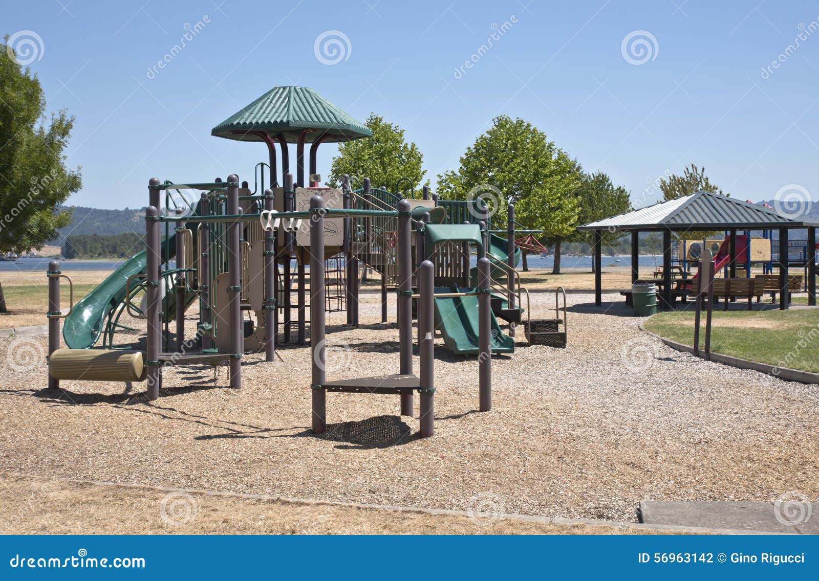 Children Playground in a Park Oregon. Stock Photo Image of services