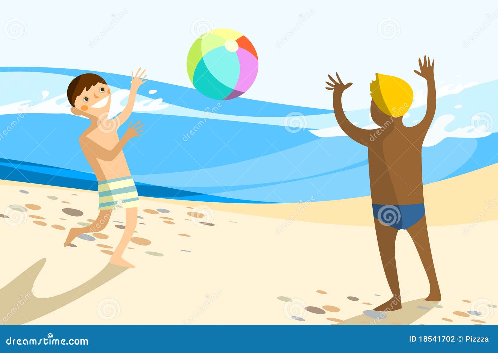 play beach ball