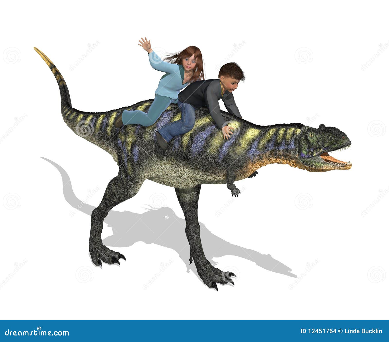 Aucasaurus Predator Dinosaur 3D Illustration Stock Illustration - Illustration of reptile, monster: 189229221