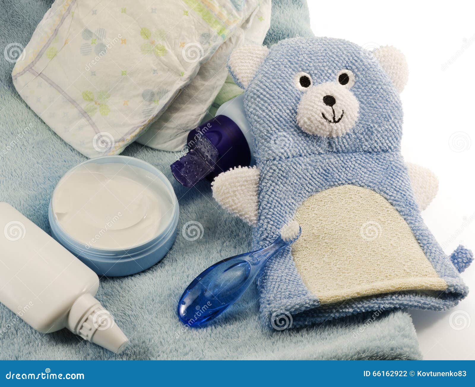 Children S Bath Products and Hygiene Items Stock Photo Image of care