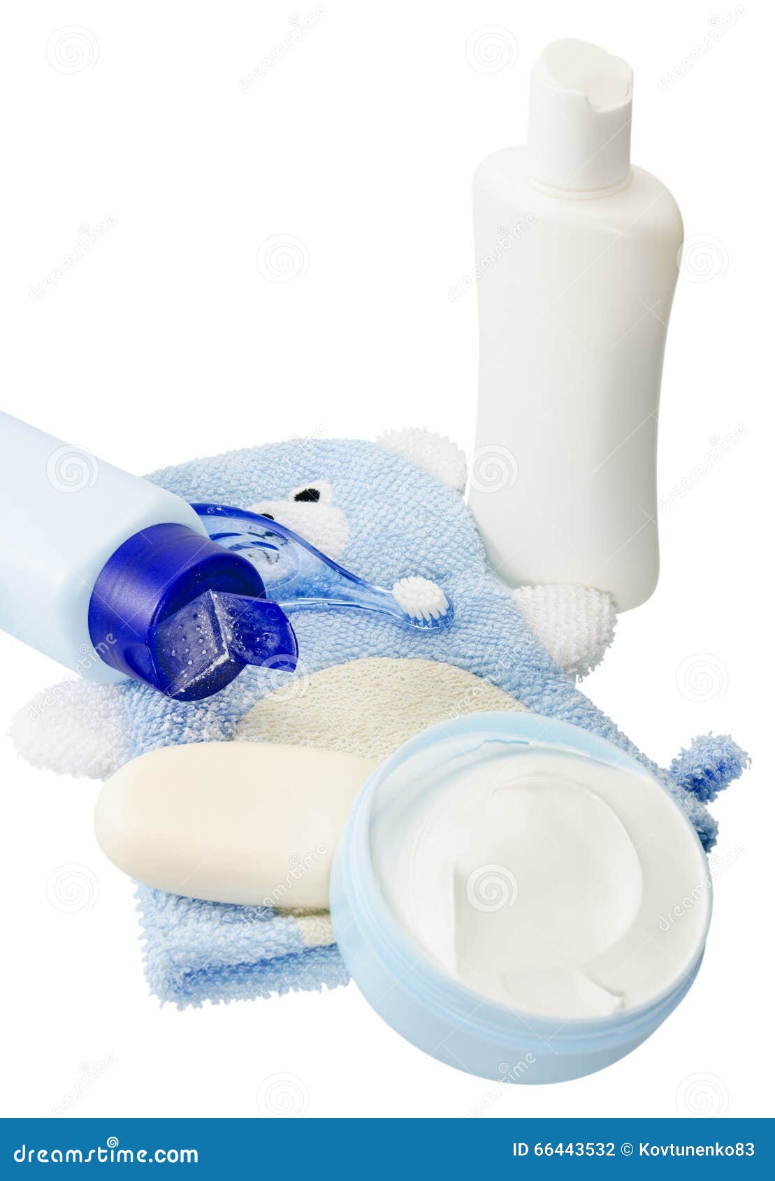 Children S Bath Products and Hygiene Items Stock Photo Image of soap