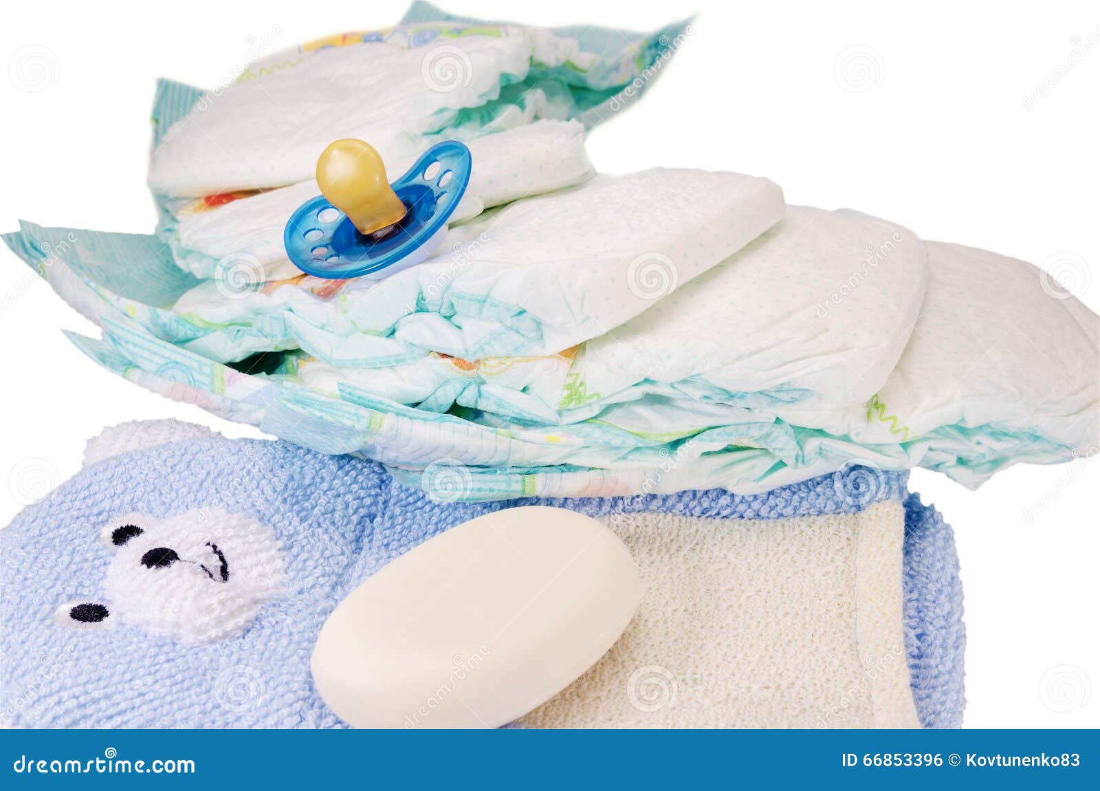 Children S Bath Products and Hygiene Items Stock Photo Image of