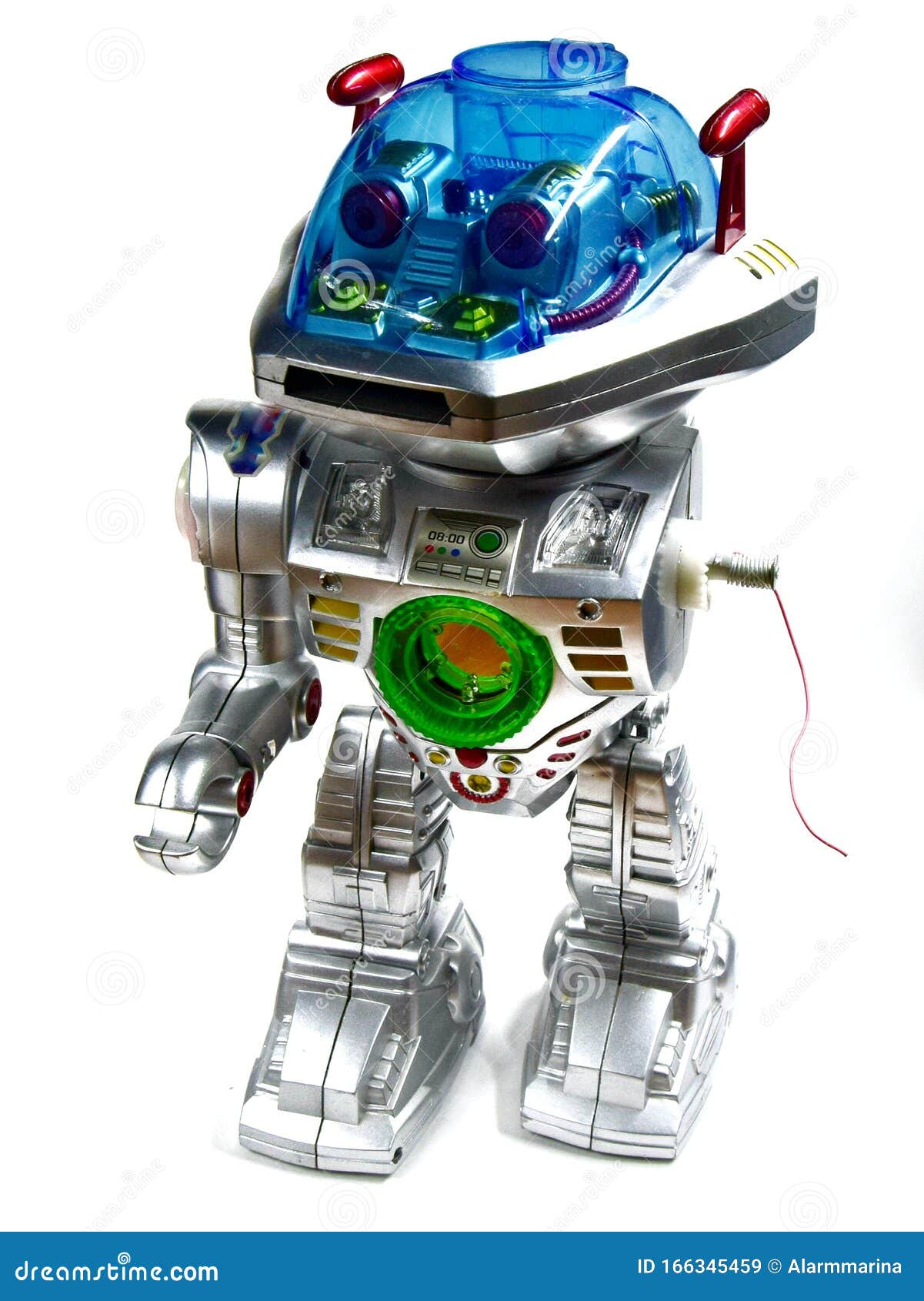 foredrag Mediator Guvernør Children`s Broken Toy Robot on a White Background. Stock Image - Image of  futuristic, science: 166345459