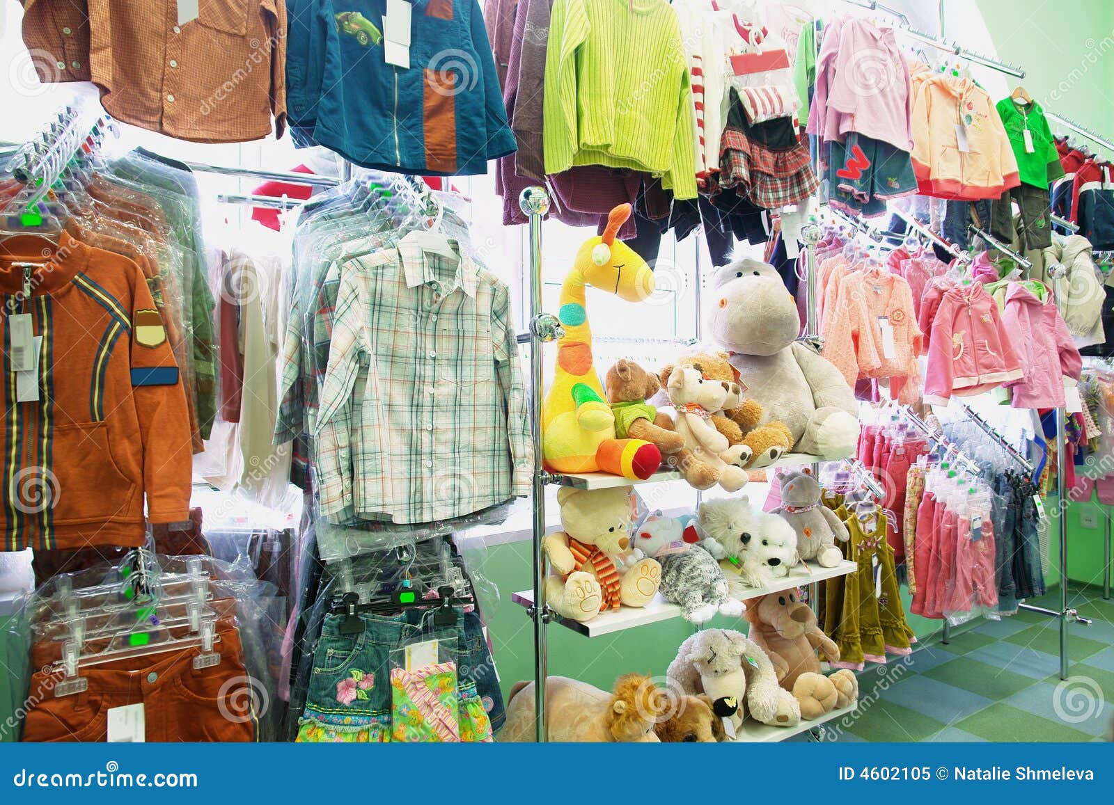 Children S Clothes and Toys Stock Image Image of blue, clothing 4602105