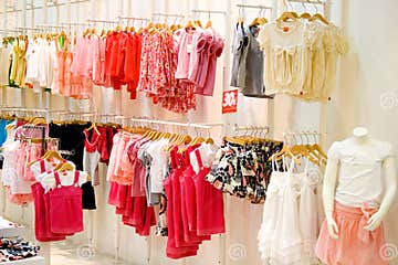 Children s Clothing Shop stock photo. Image of dress, cloth - 3857048