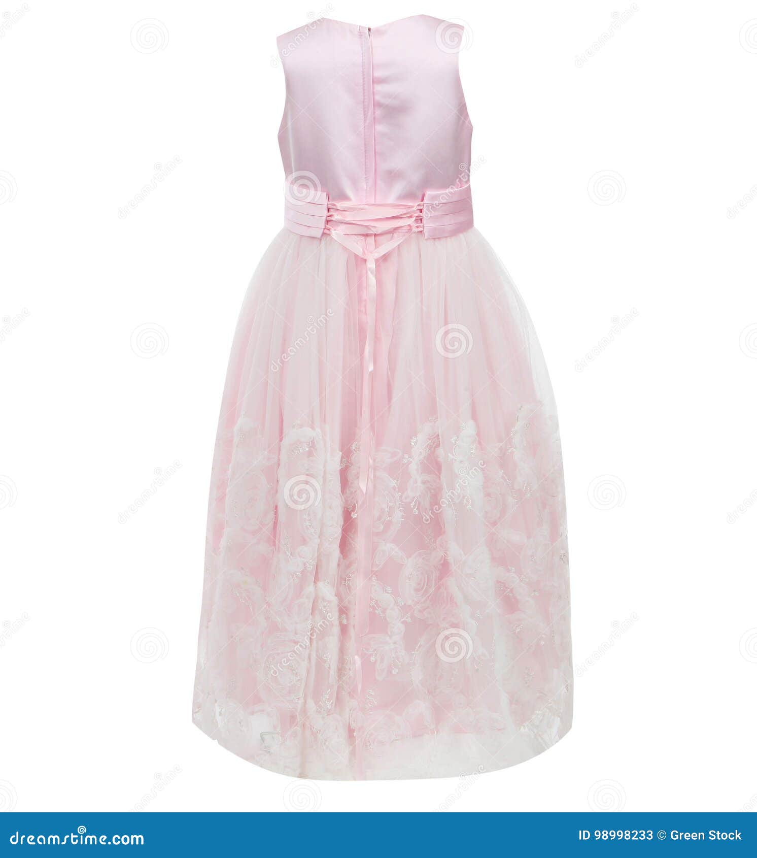 Children`s Dress Isolated on White Background Stock Image - Image of ...