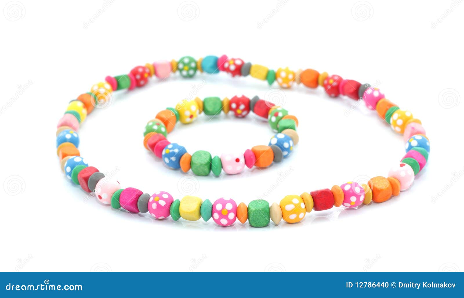 Children S Necklace and Bracelet Stock Photo Image of necklace