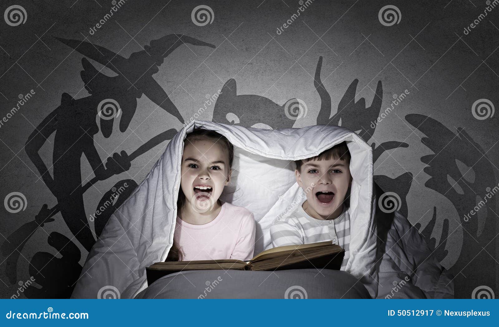 Children s nightmares stock image. Image of fear, blanket 50512917