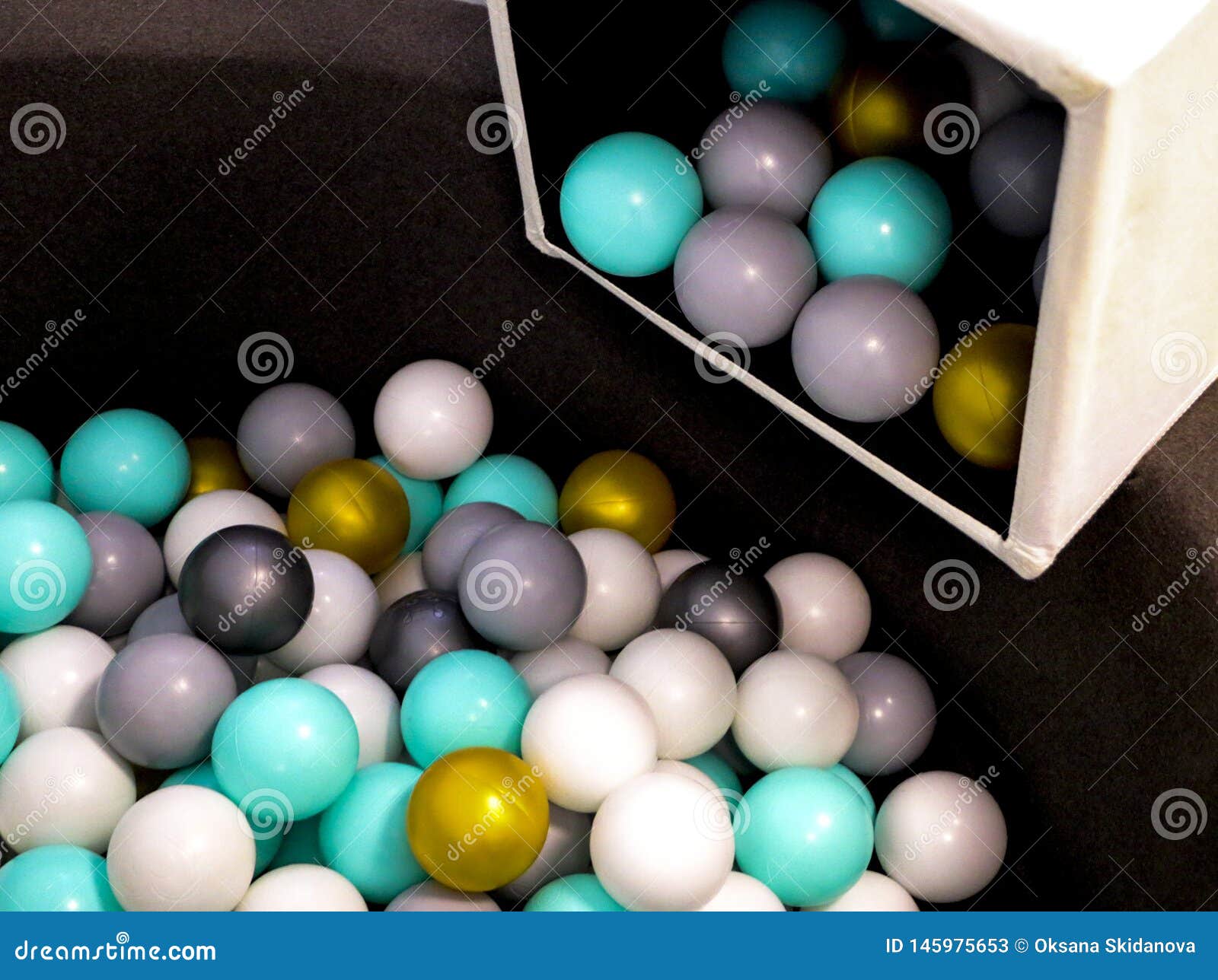 Children`s Plastic Balls for Dry Pool and Fun Game Stock Image Image