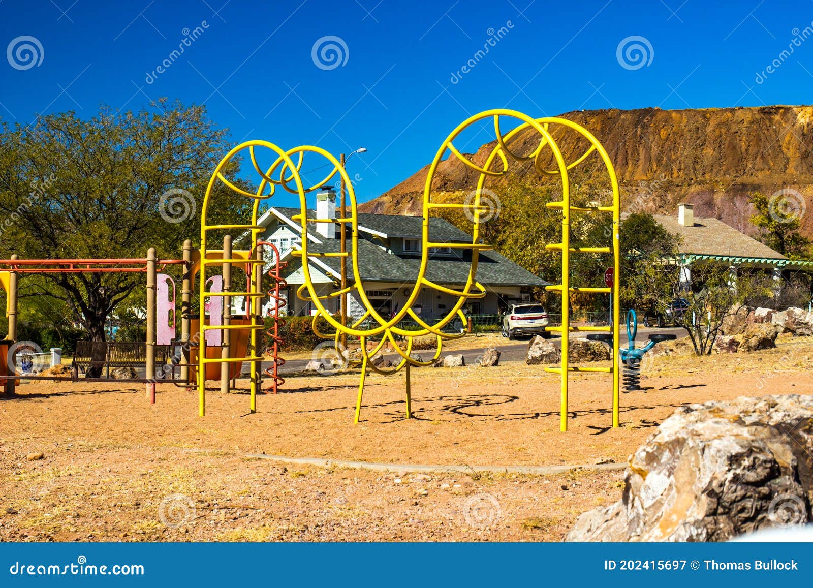 Curved Playground Slide RoyaltyFree Stock Photo 1868565
