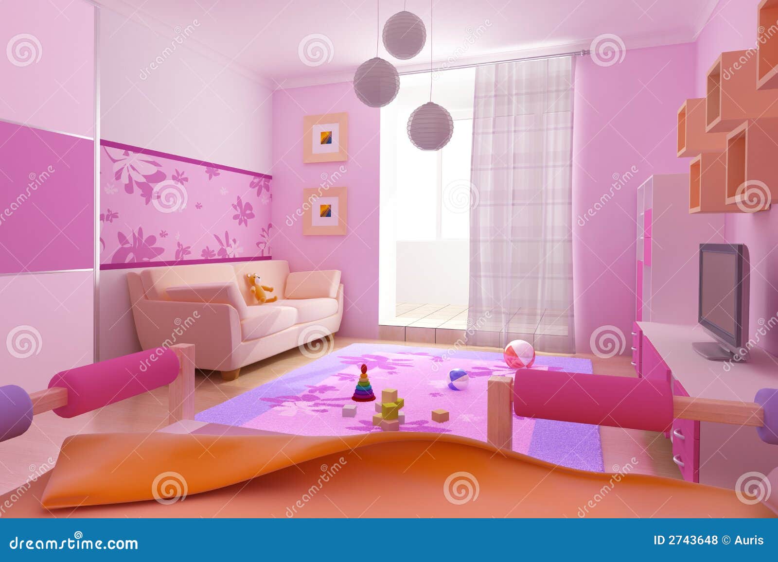 Children39;s Room Interior Royalty Free Stock Photos  Image: 2743648