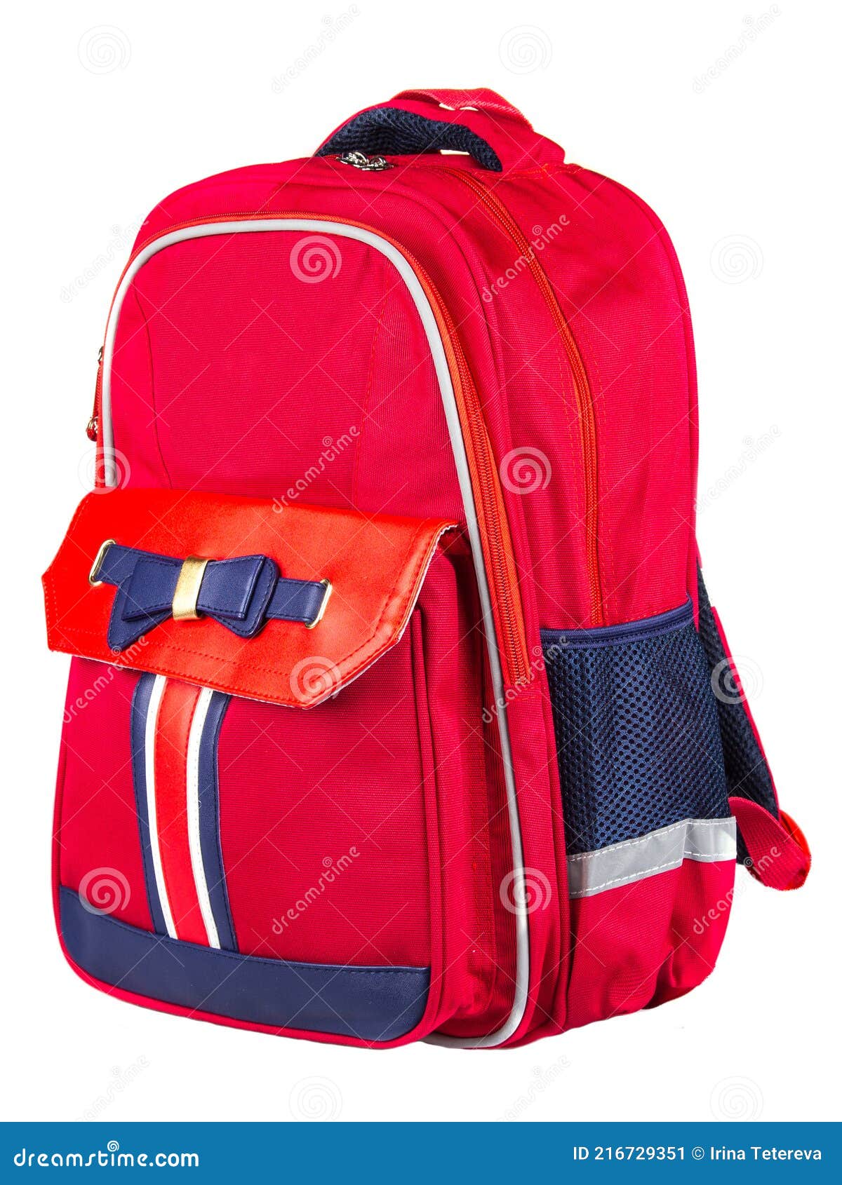 school bag red colour