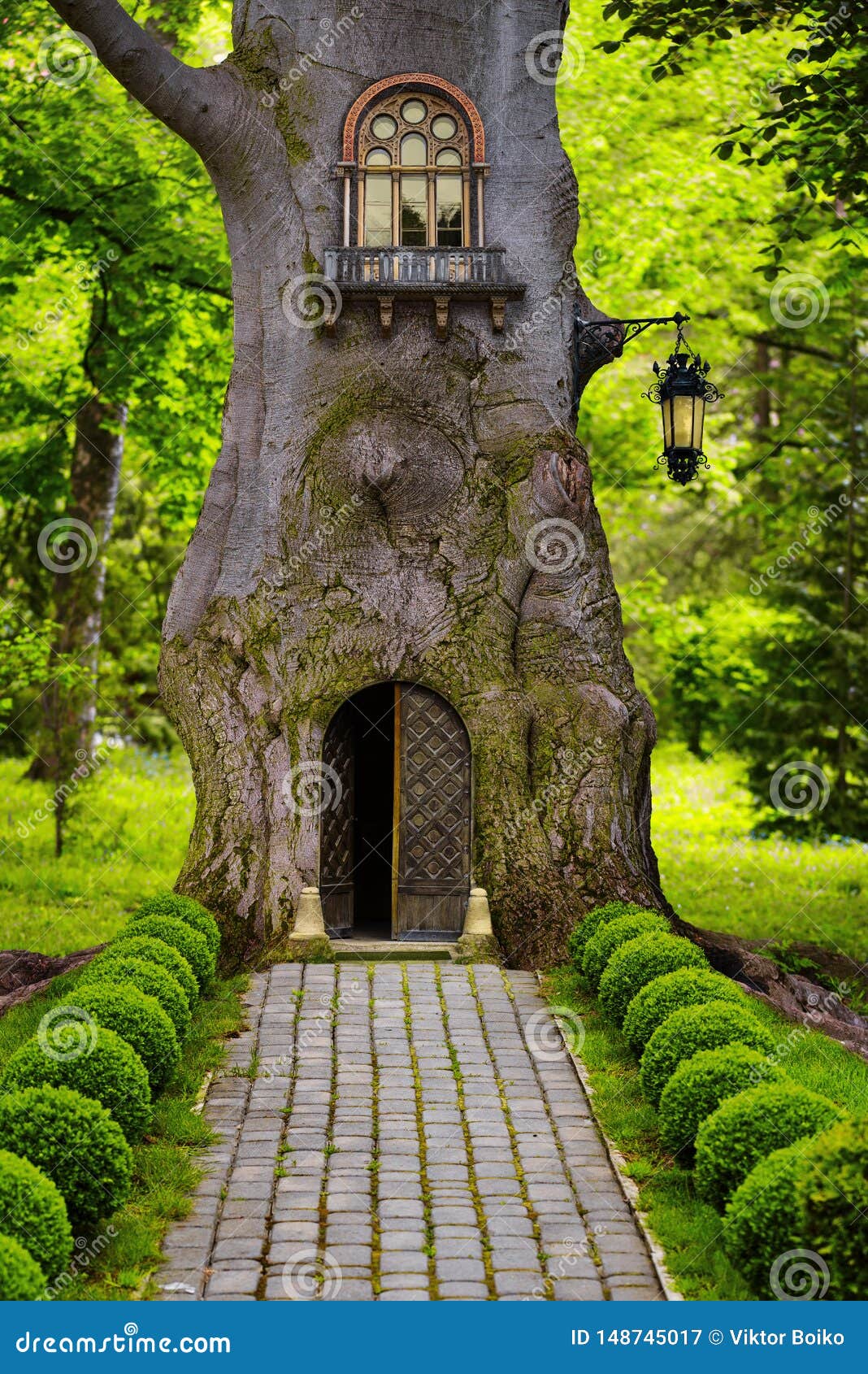 Antagonist Universal Machu Picchu Children`s Story of Life in a Tree House in a Magical Forest Stock Image -  Image of fairy, magic: 148745017