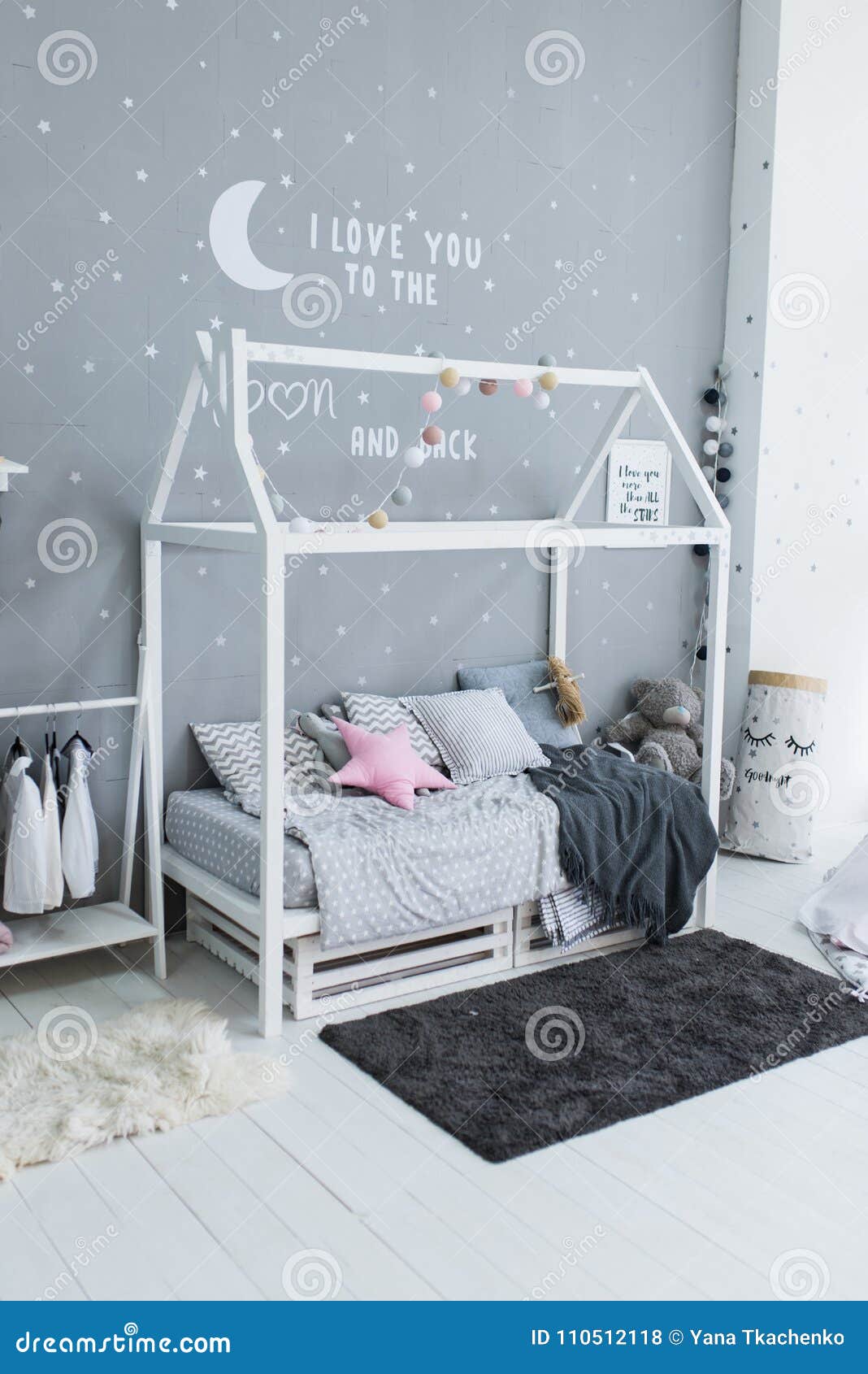 Children S Stylish Bed In The Form Of A House Scandinavian Style