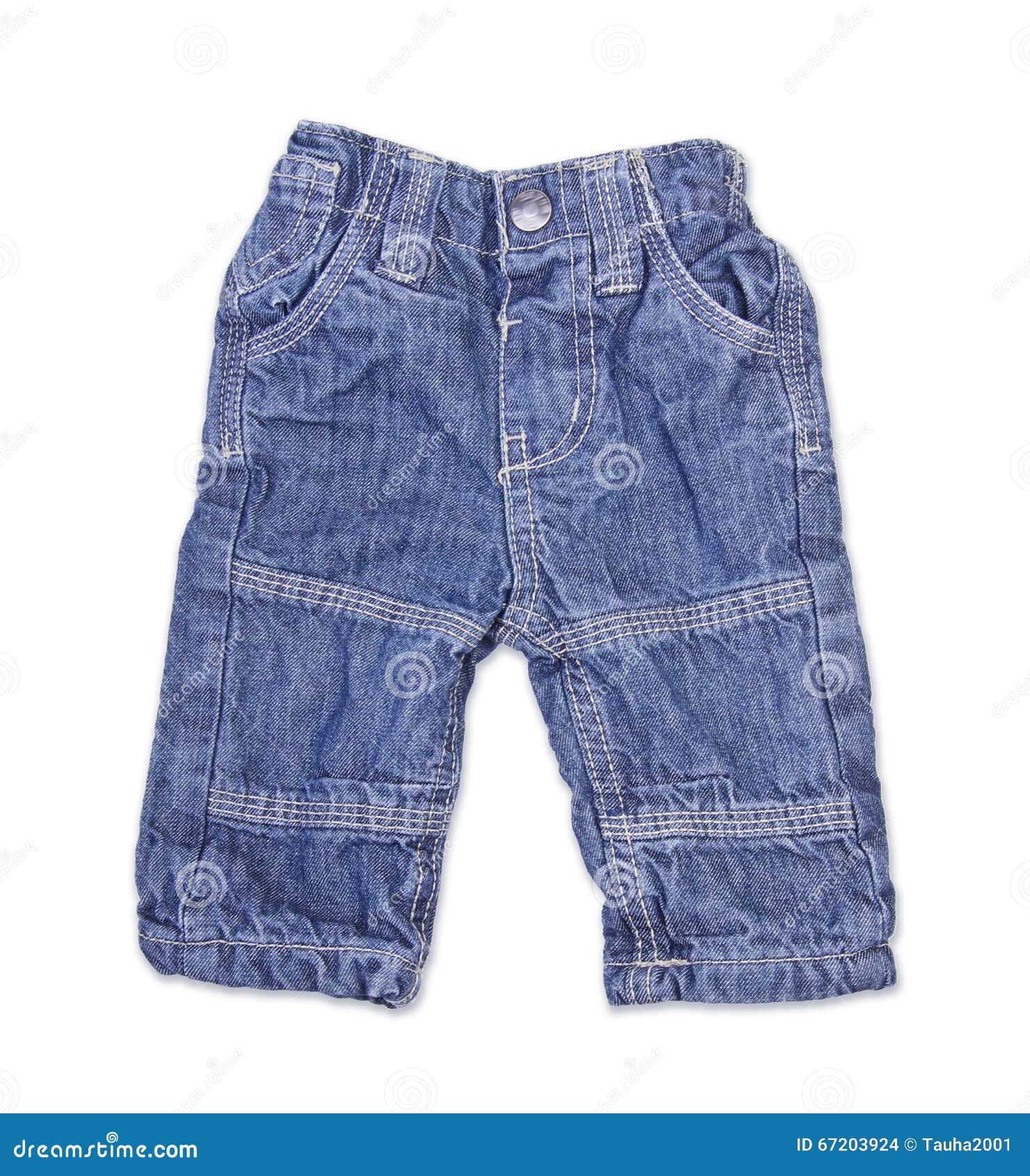 Children S Wear - Jeans Isolated Over White Stock Photo - Image of pair ...