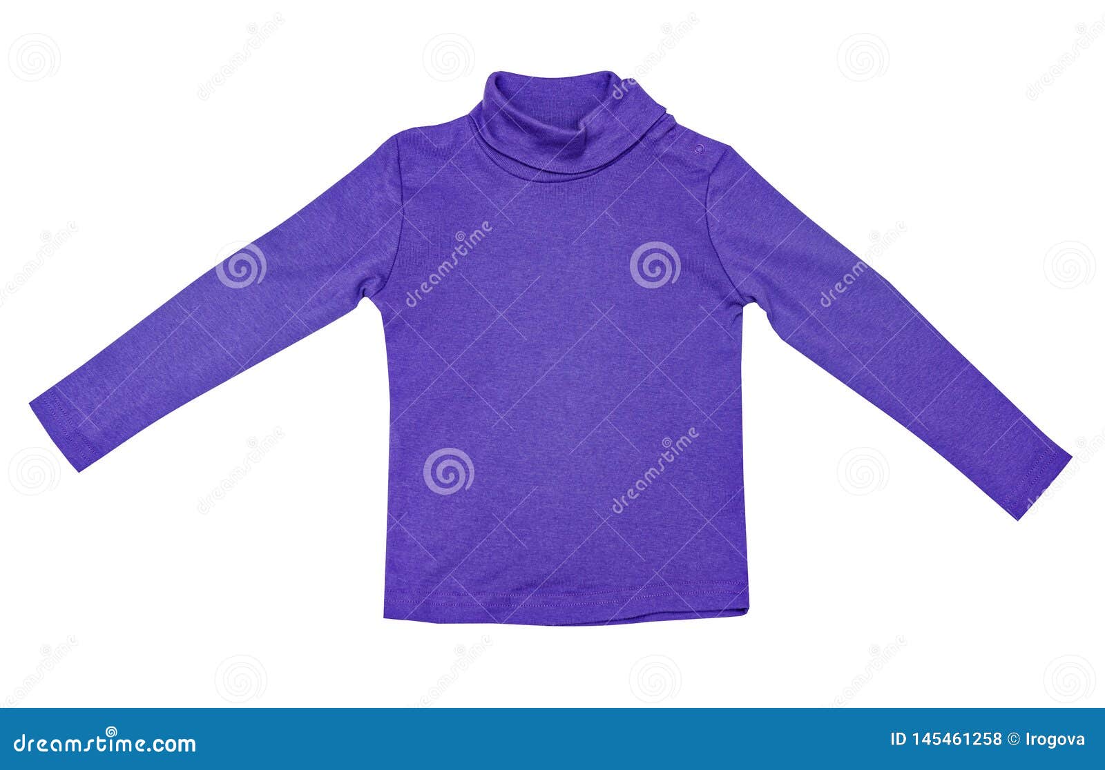 Children`s Wear - Kid`s Baby Violet Turtleneck Roll-neck Sweater Stock ...