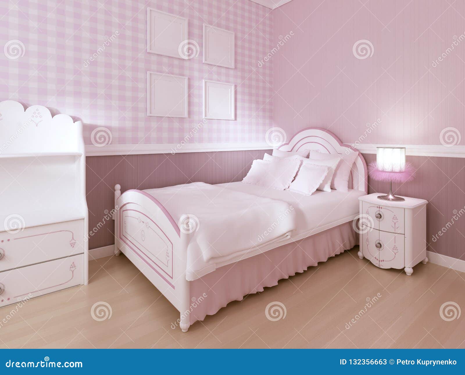 white bedroom for teenage girl