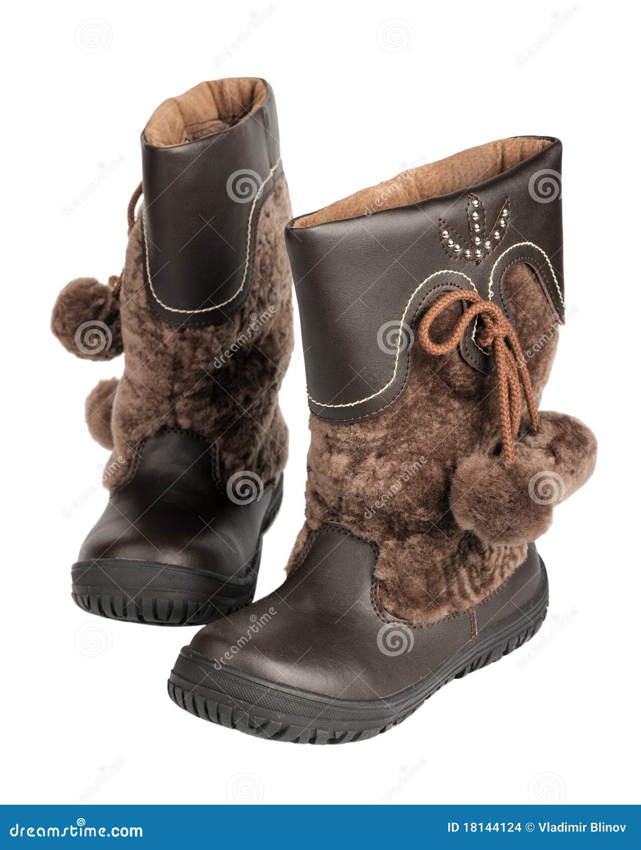 Children S Winter Boots, Isolated Stock Photo Image of couple