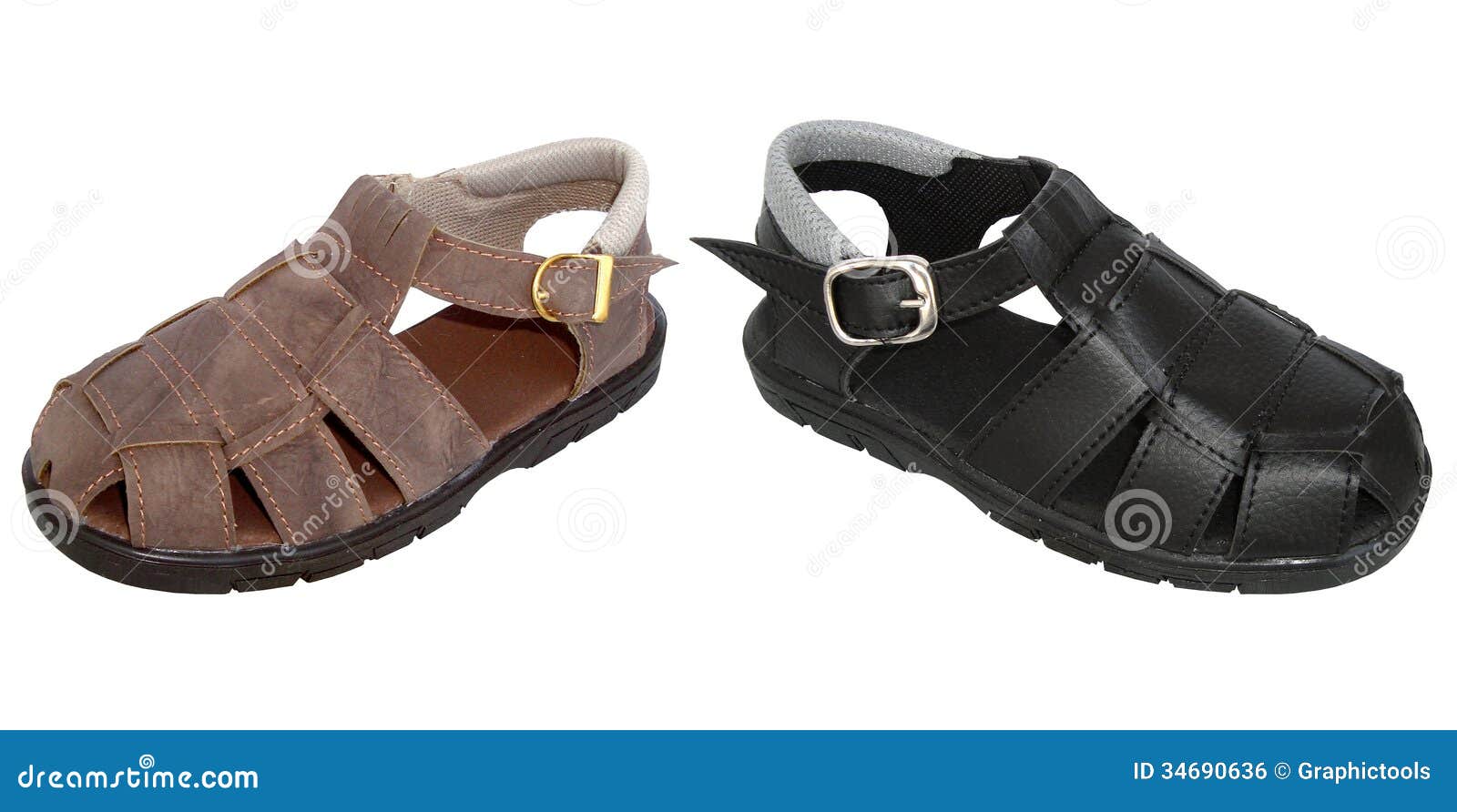 Children sandals stock photo. Image of footgear, family - 34690636