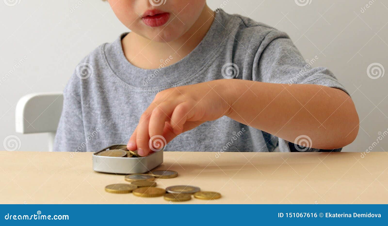 Children with Saving Money for Education Stock Photo - Image of child