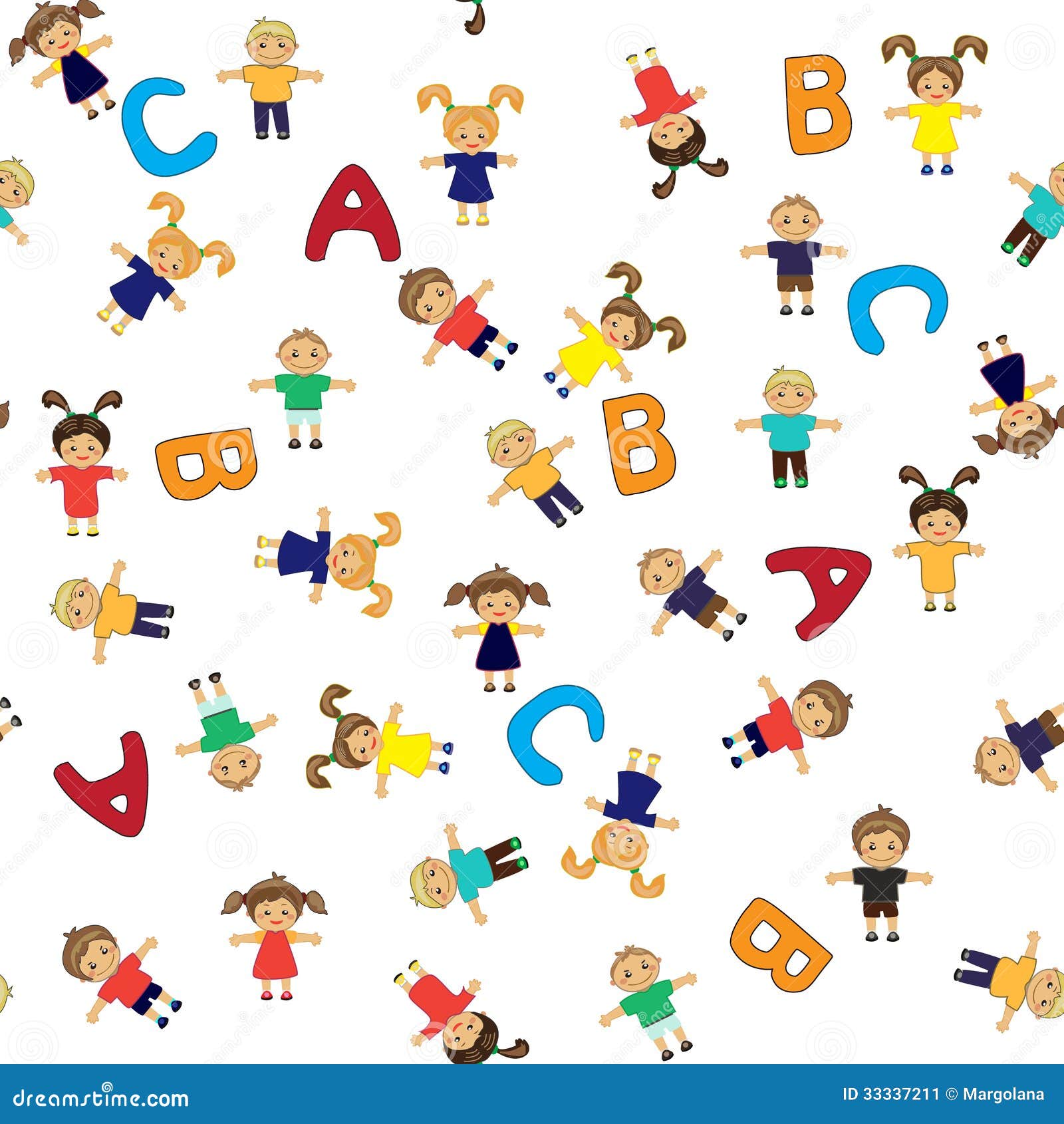 Children School Pattern Seamless Stock Image - Image: 33337211