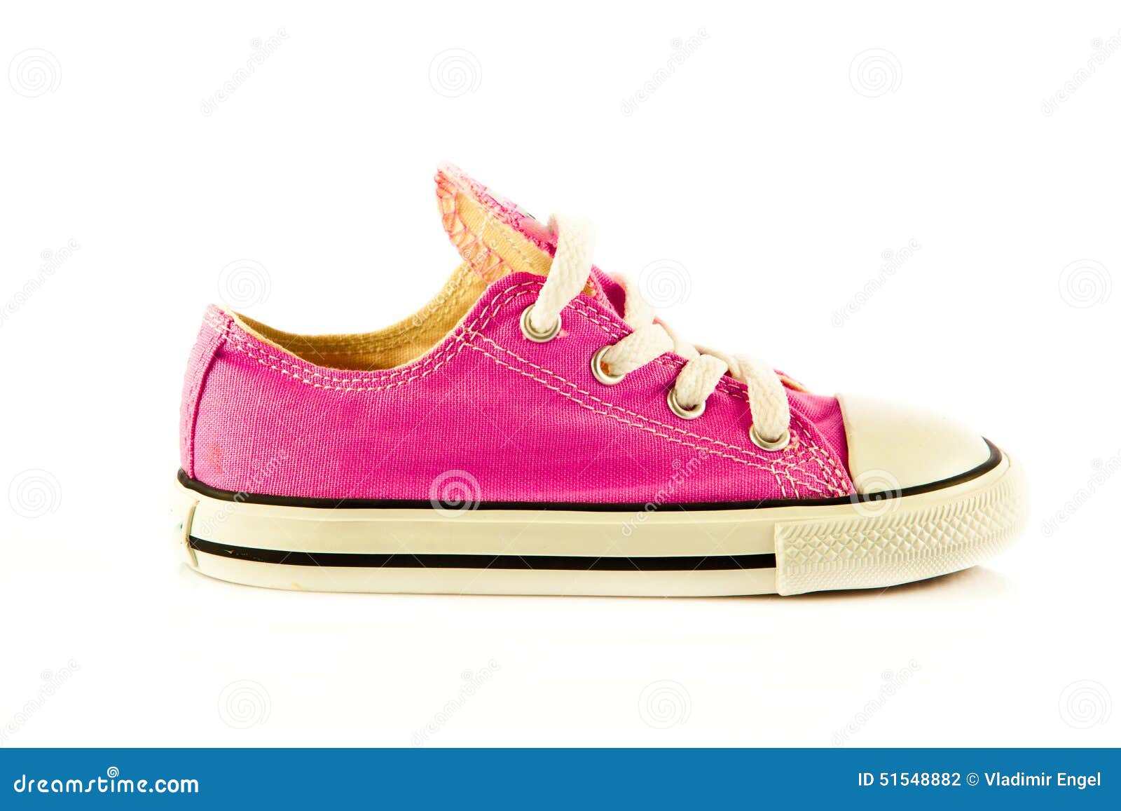 Children Shoes Isolated on White Background. Freestyle Comfort Stock ...