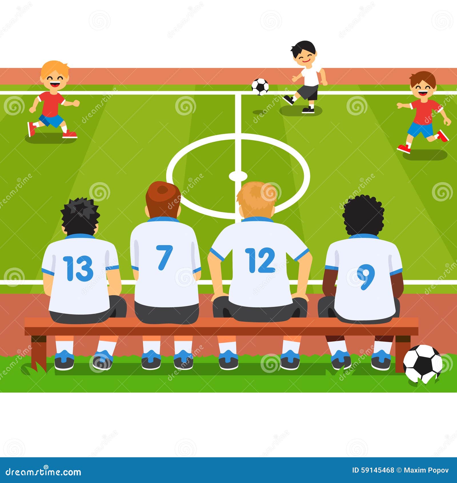 Two Cute Boys Playing Football Stock Illustration - Download Image Now -  Child, Boys, Playing - iStock