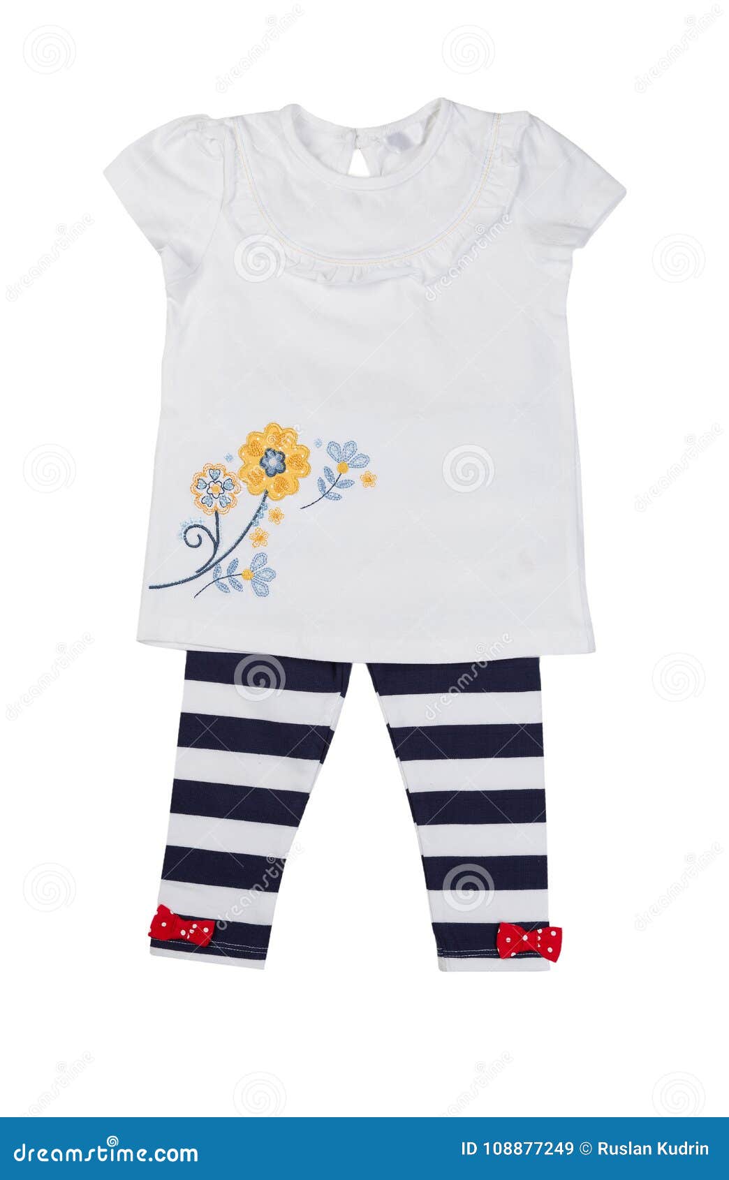 Children T-shirt And Pants. Isolate Stock Image - Image of child, cloth ...