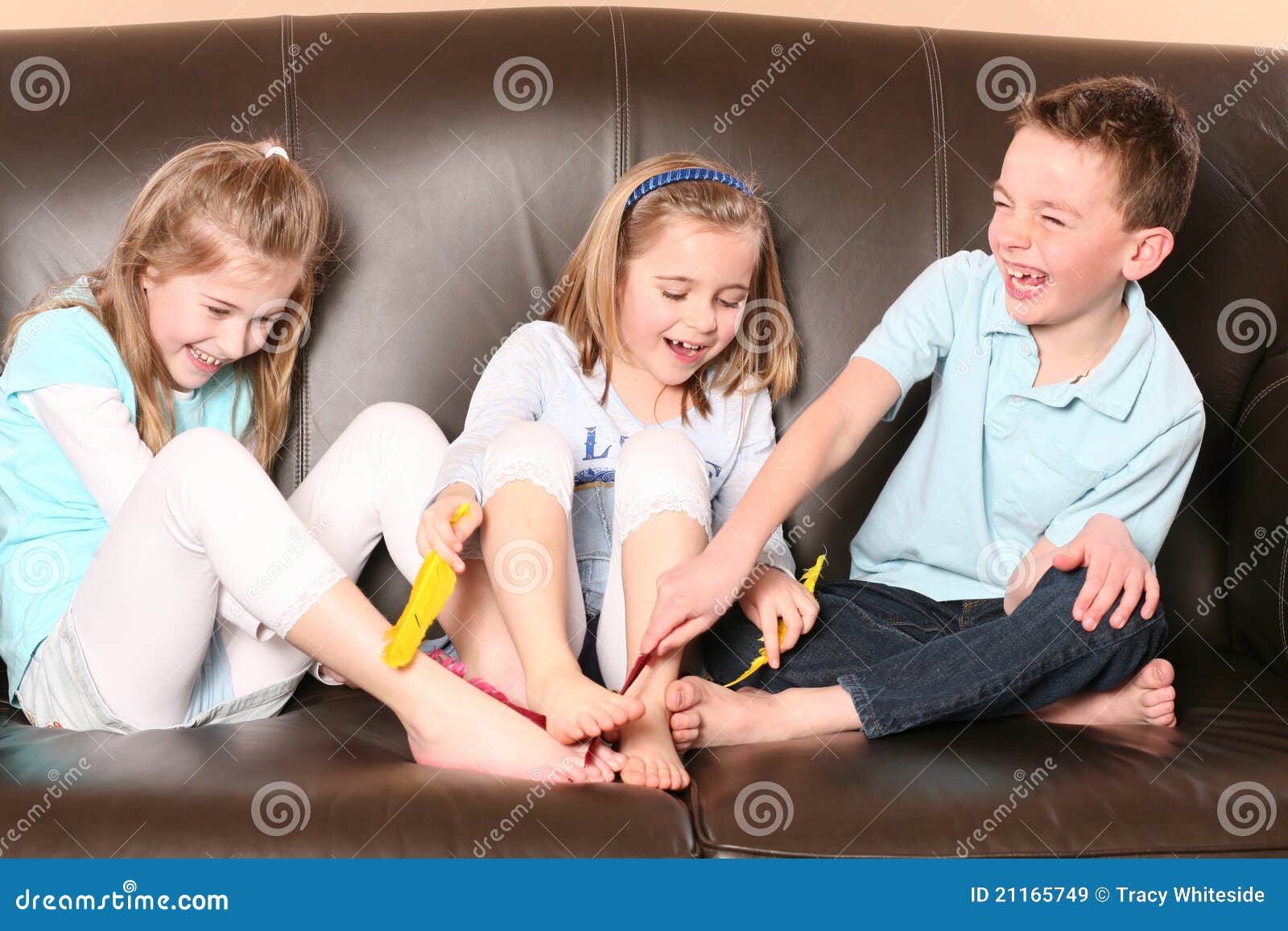 Girls Tickled Feet