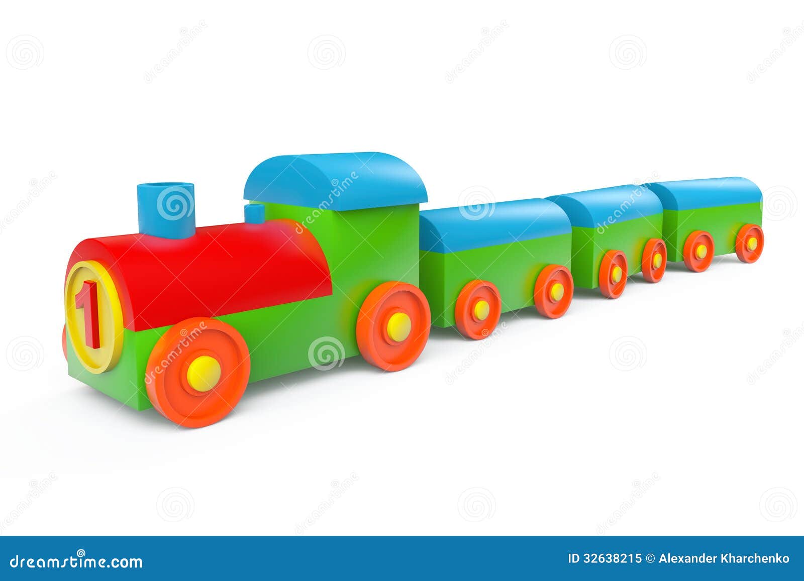 Children Toy Multicolor Plastic Train Stock Image Image of carry