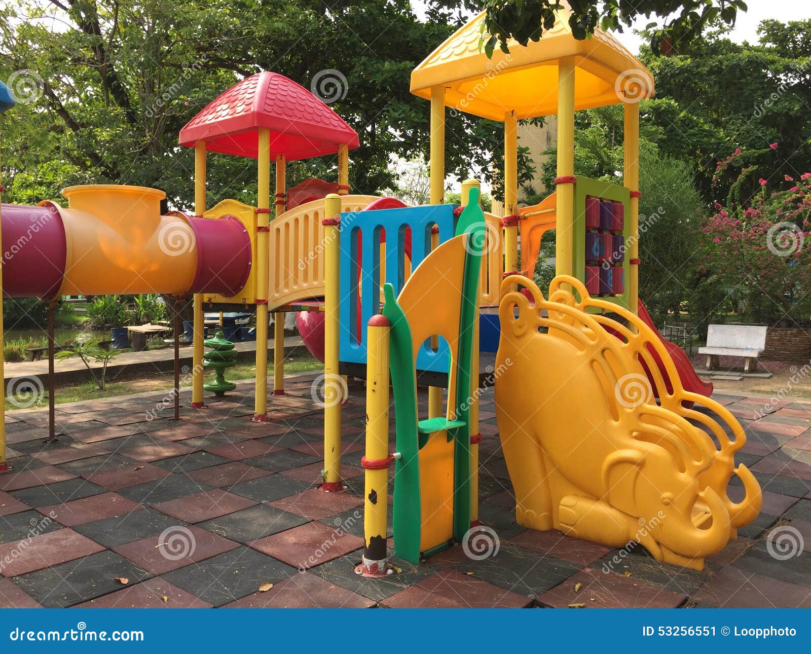 Children toy stock image. Image of park, cilorful, playground 53256551