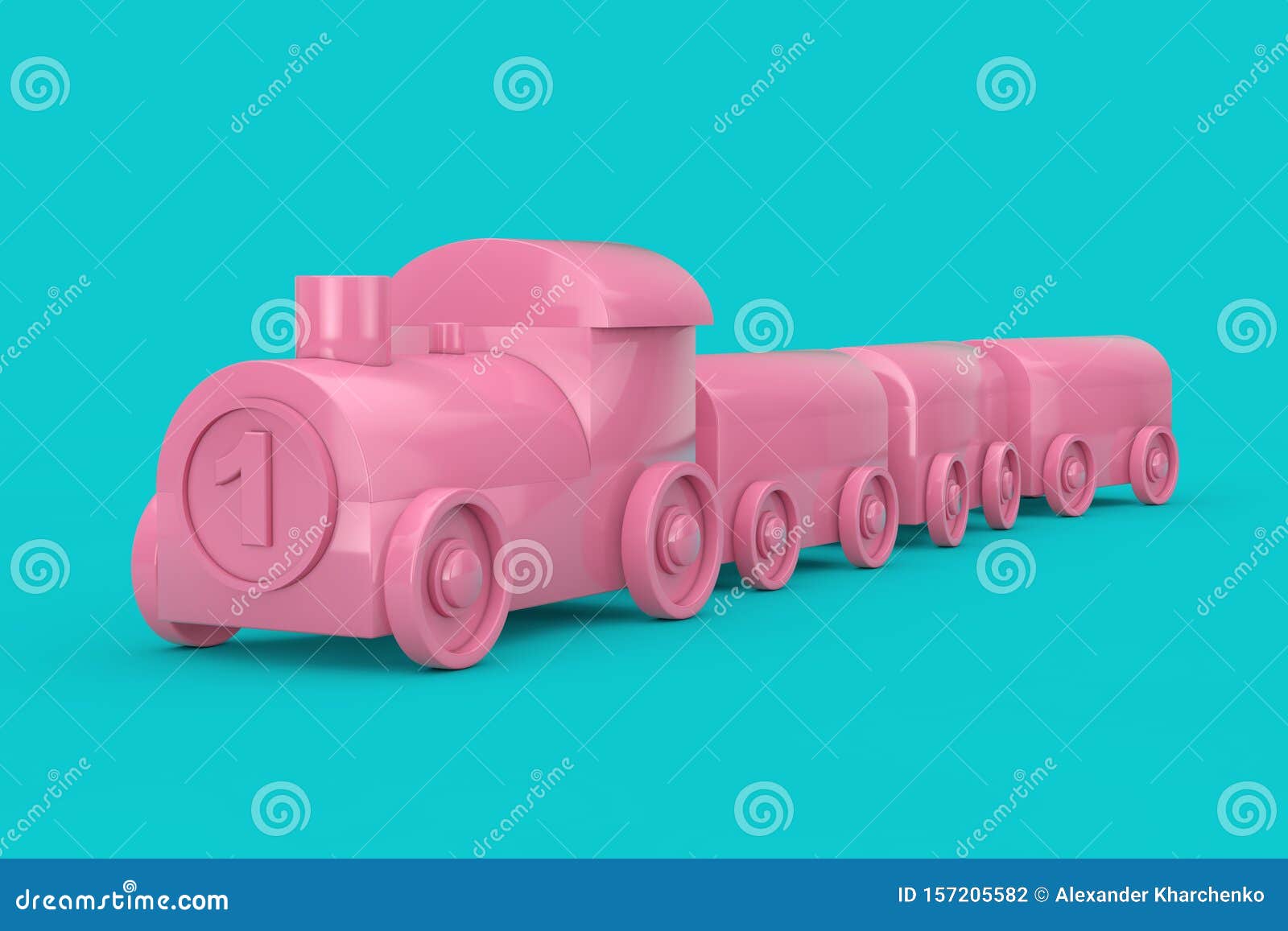 pink toy train