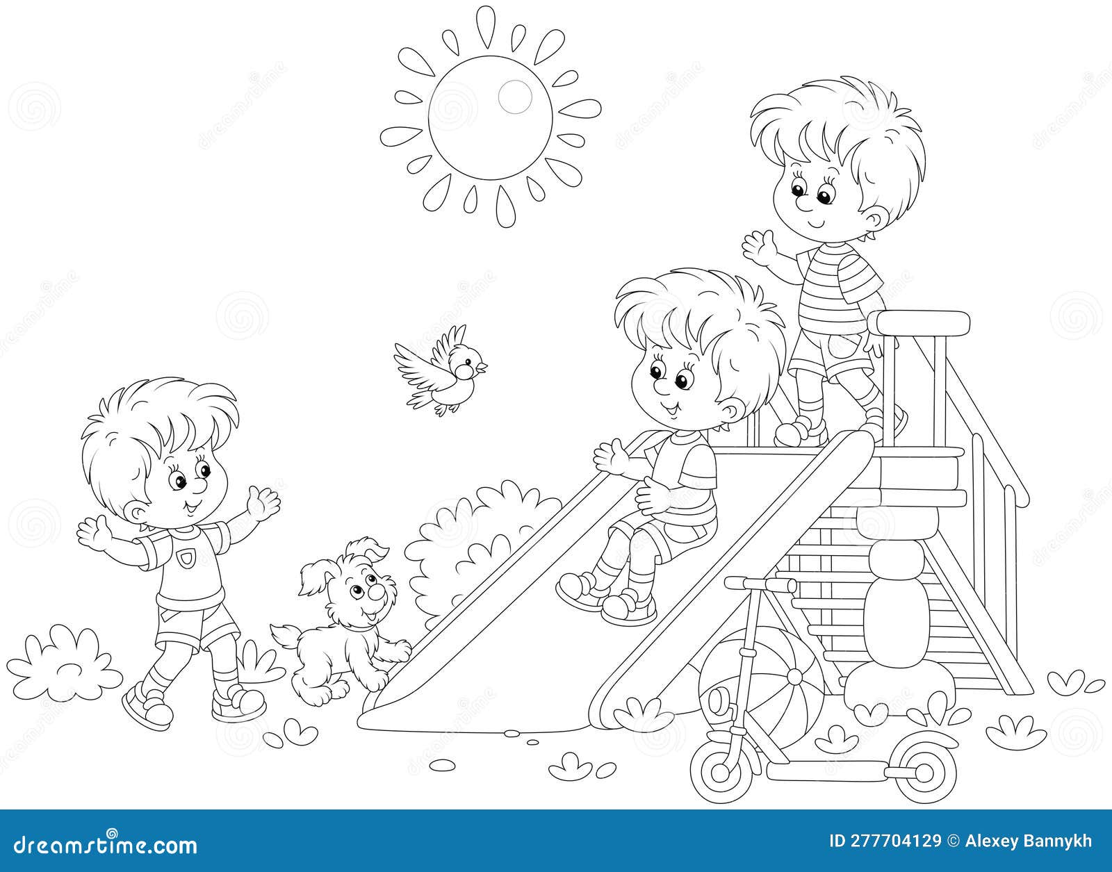 Park Coloring Page PNG Transparent Images Free Download | Vector Files |  Pngtree