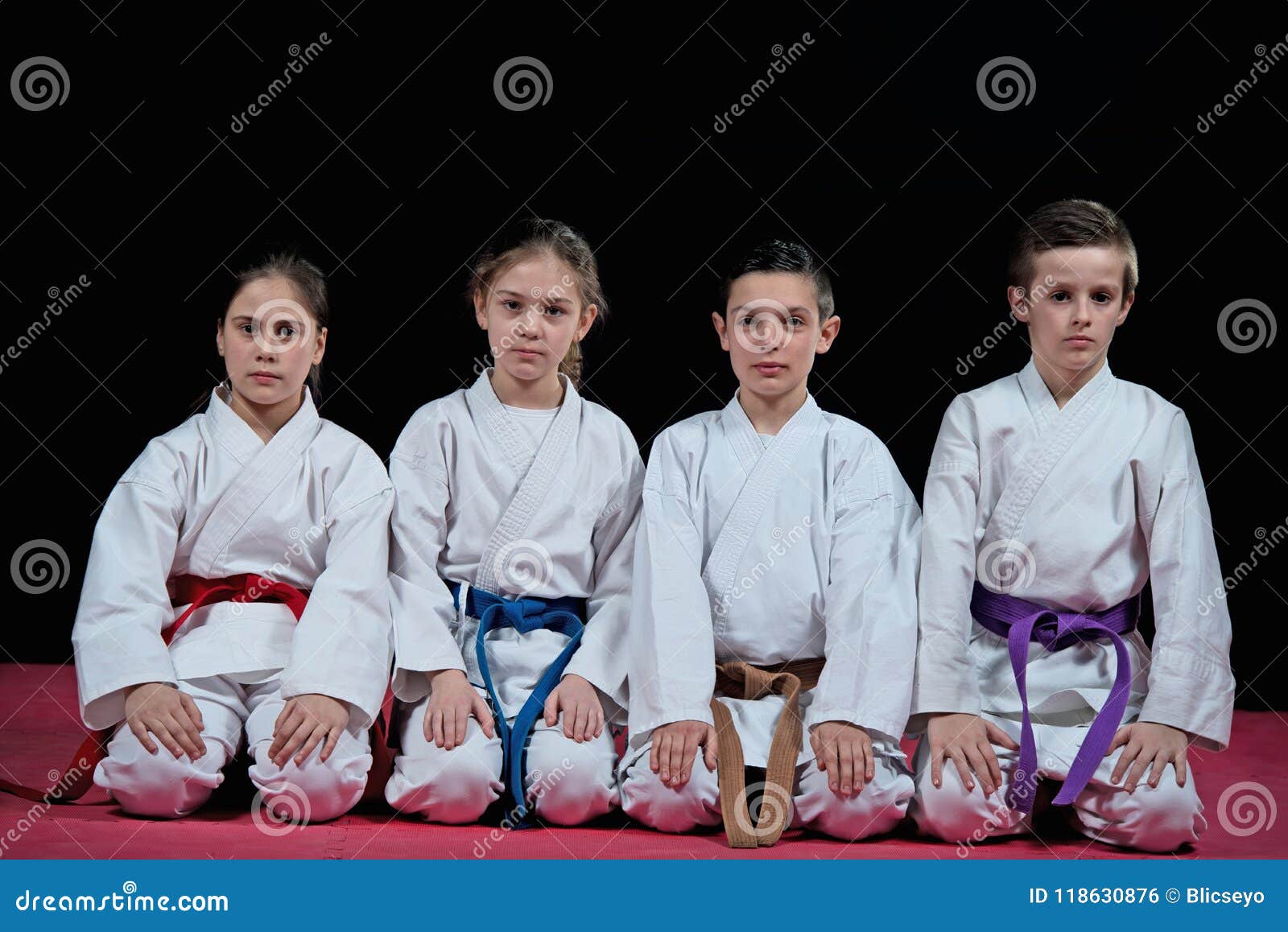 Group Kids Karate Martial Arts Stock Photo Image of fight, judo