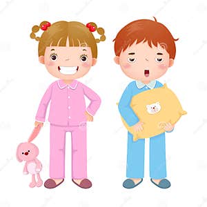 Pajamas And Hat Vector Illustration CartoonDealer 19685354