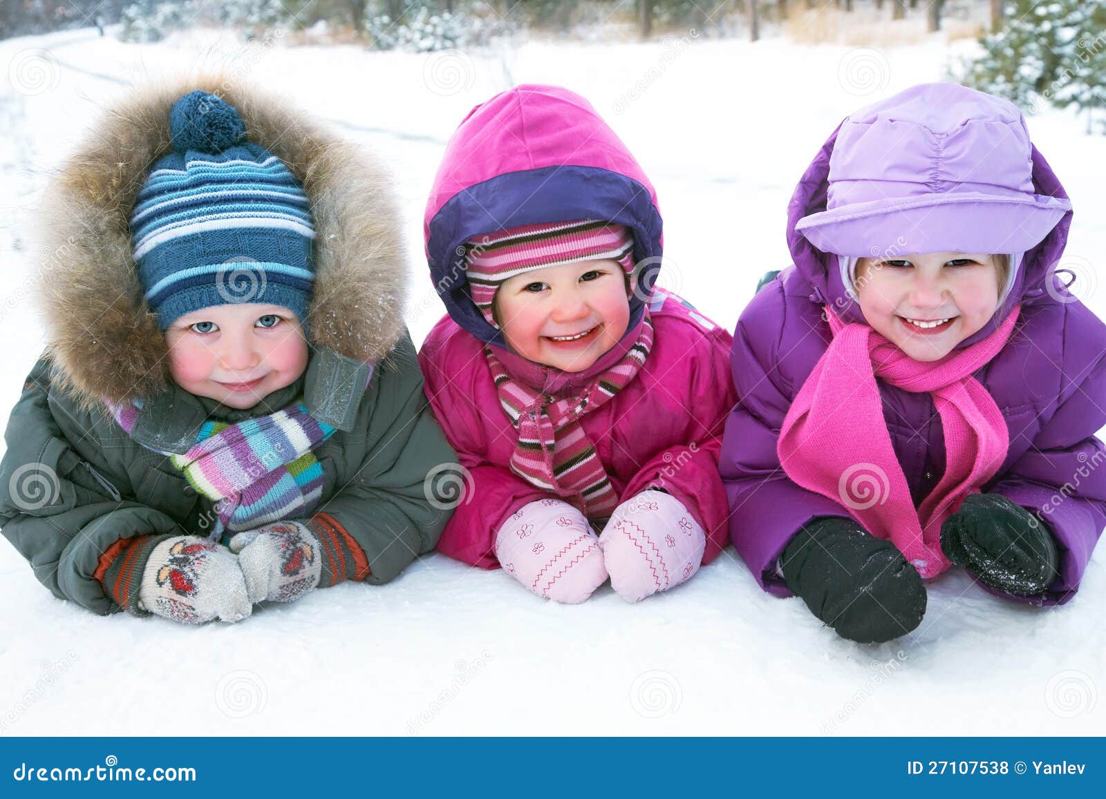 Children in winter stock photo. Image of health, child - 27107538