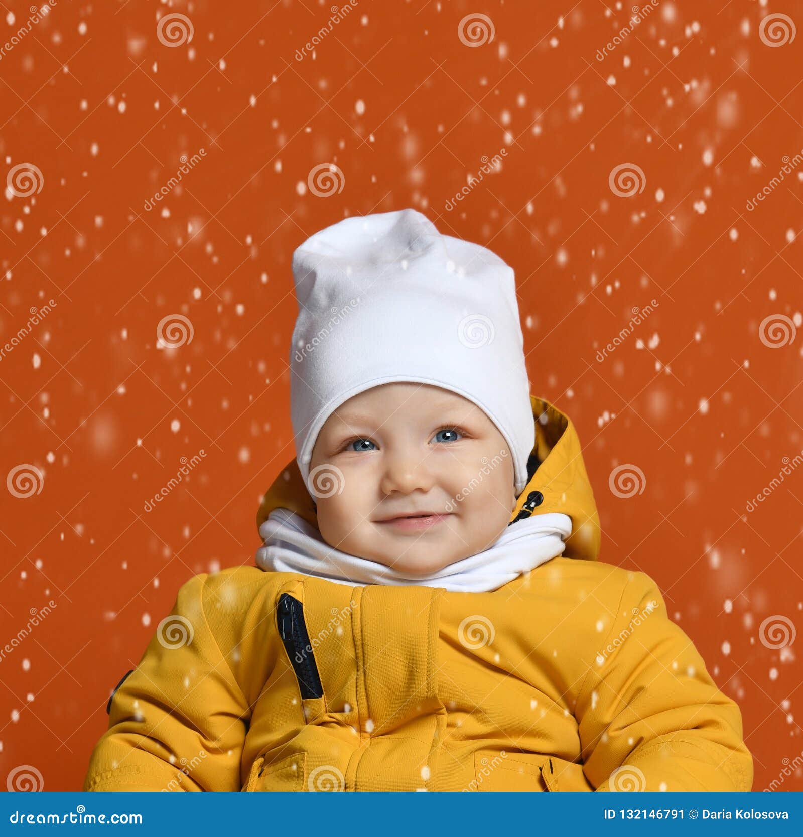 Children in Winter Clothes. Kids in Down Jackets Stock Image - Image of ...