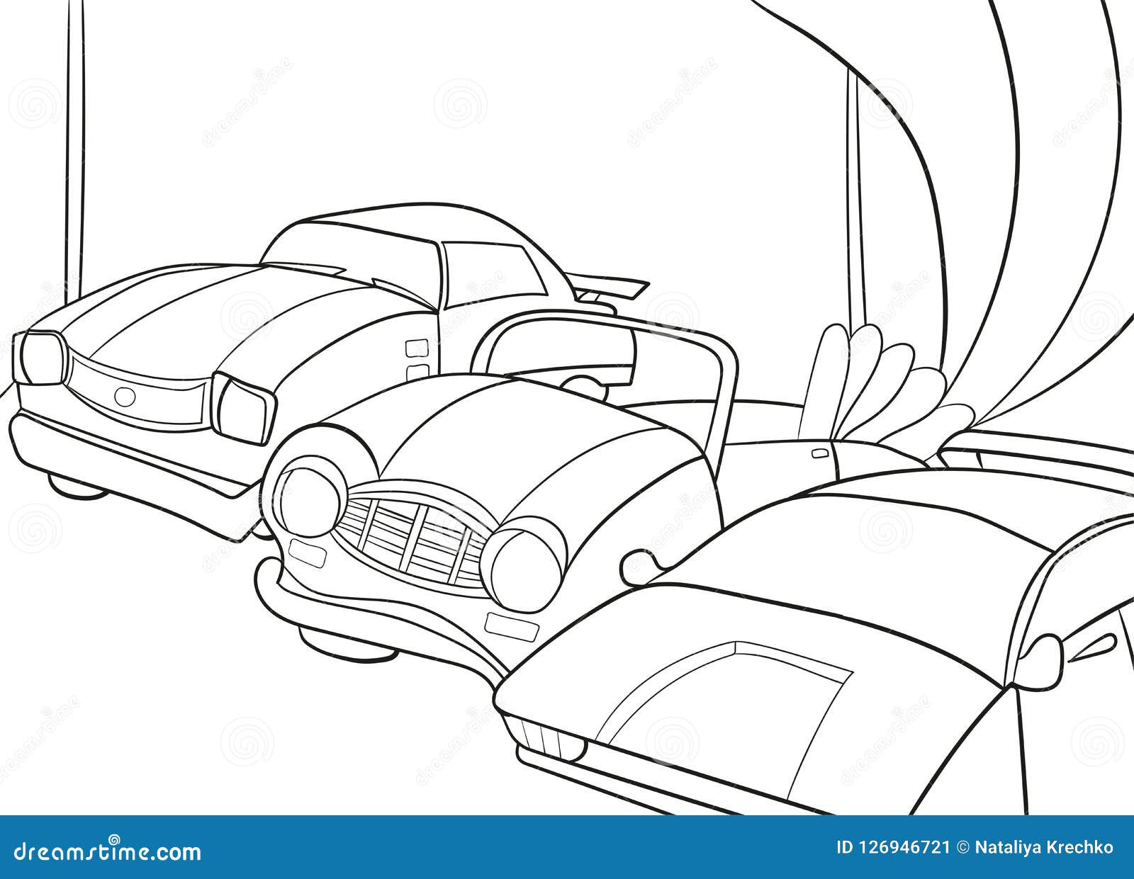 Download Childrens Cartoon Coloring Book For Boys. Vector ...