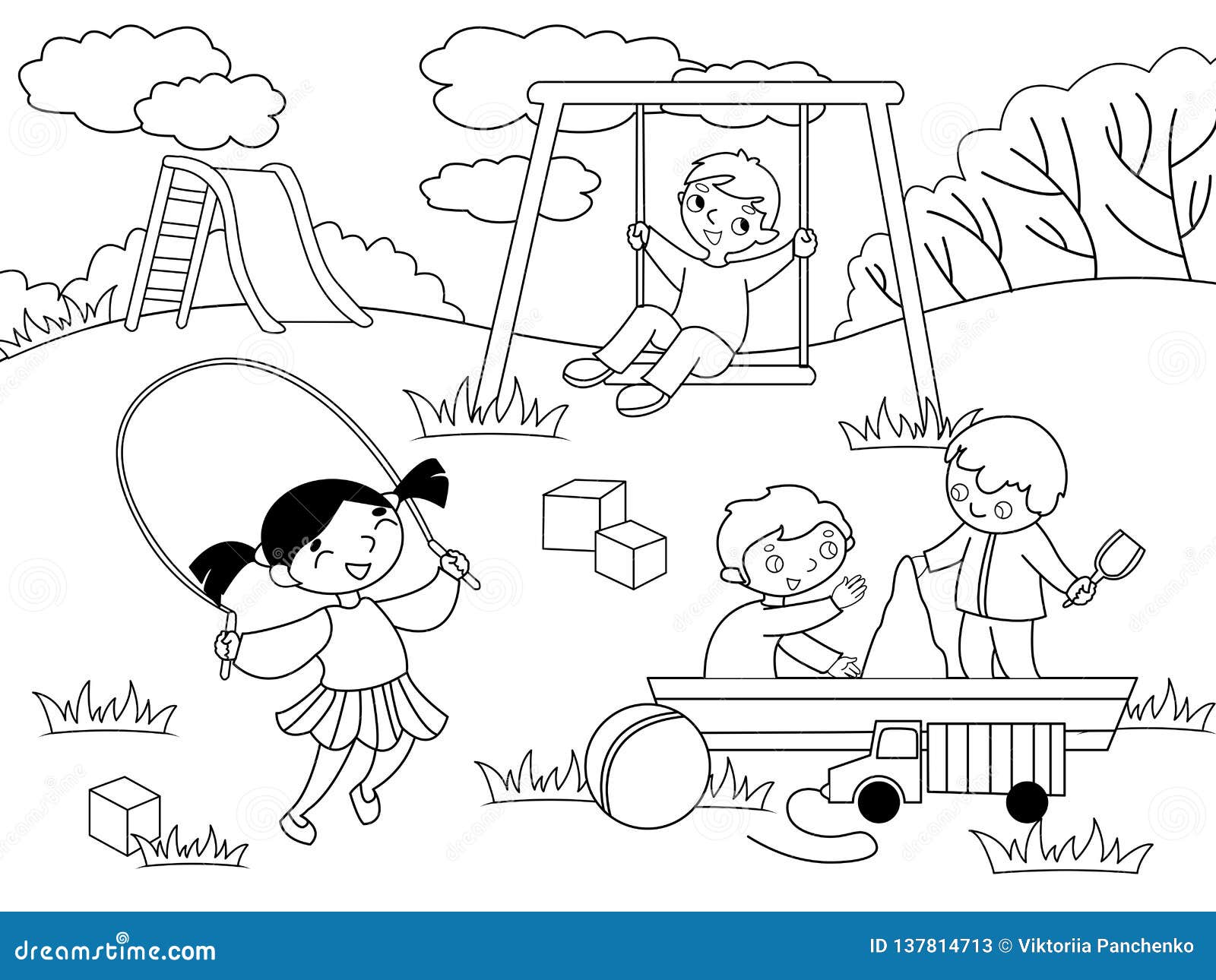 16-printable-playground-coloring-pages-etsy