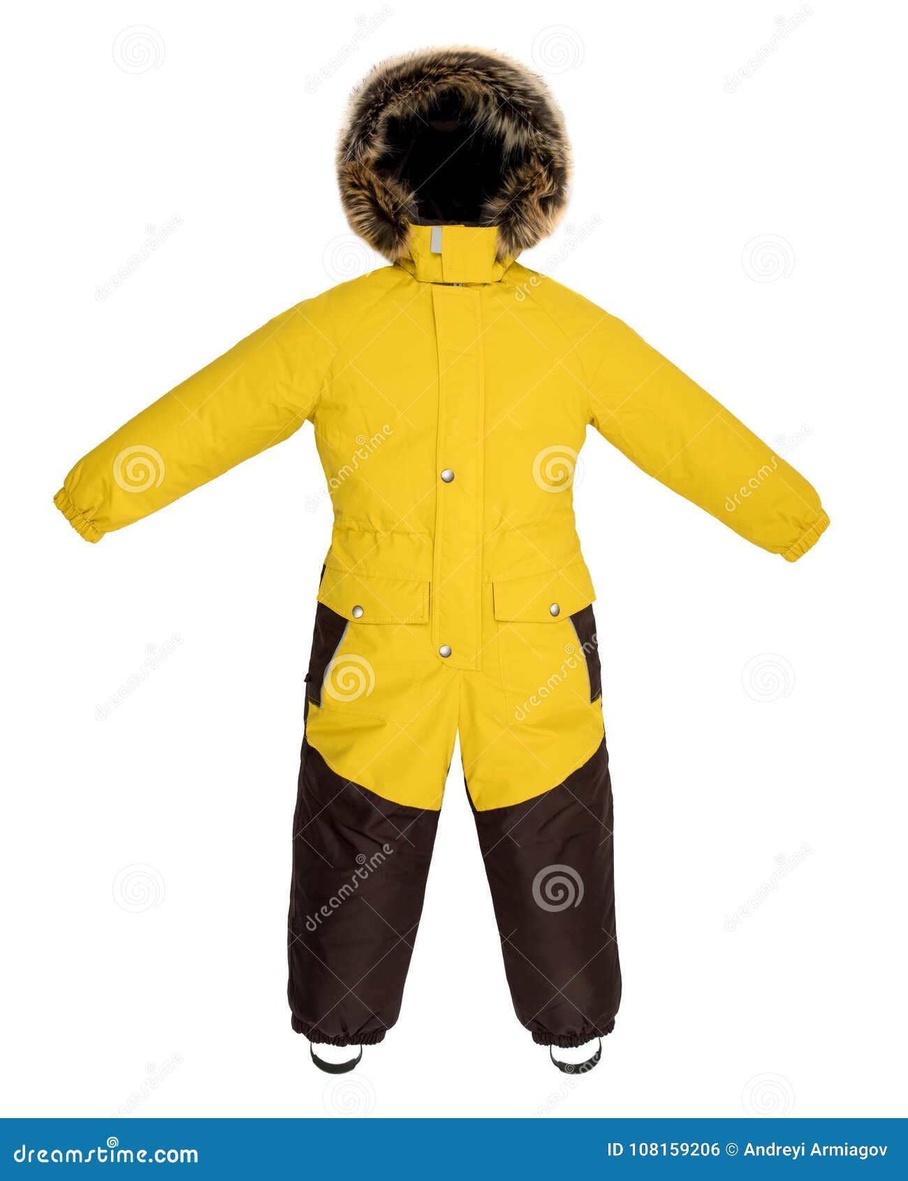 Childrens snowsuit fall stock photo. Image of winter 108159206